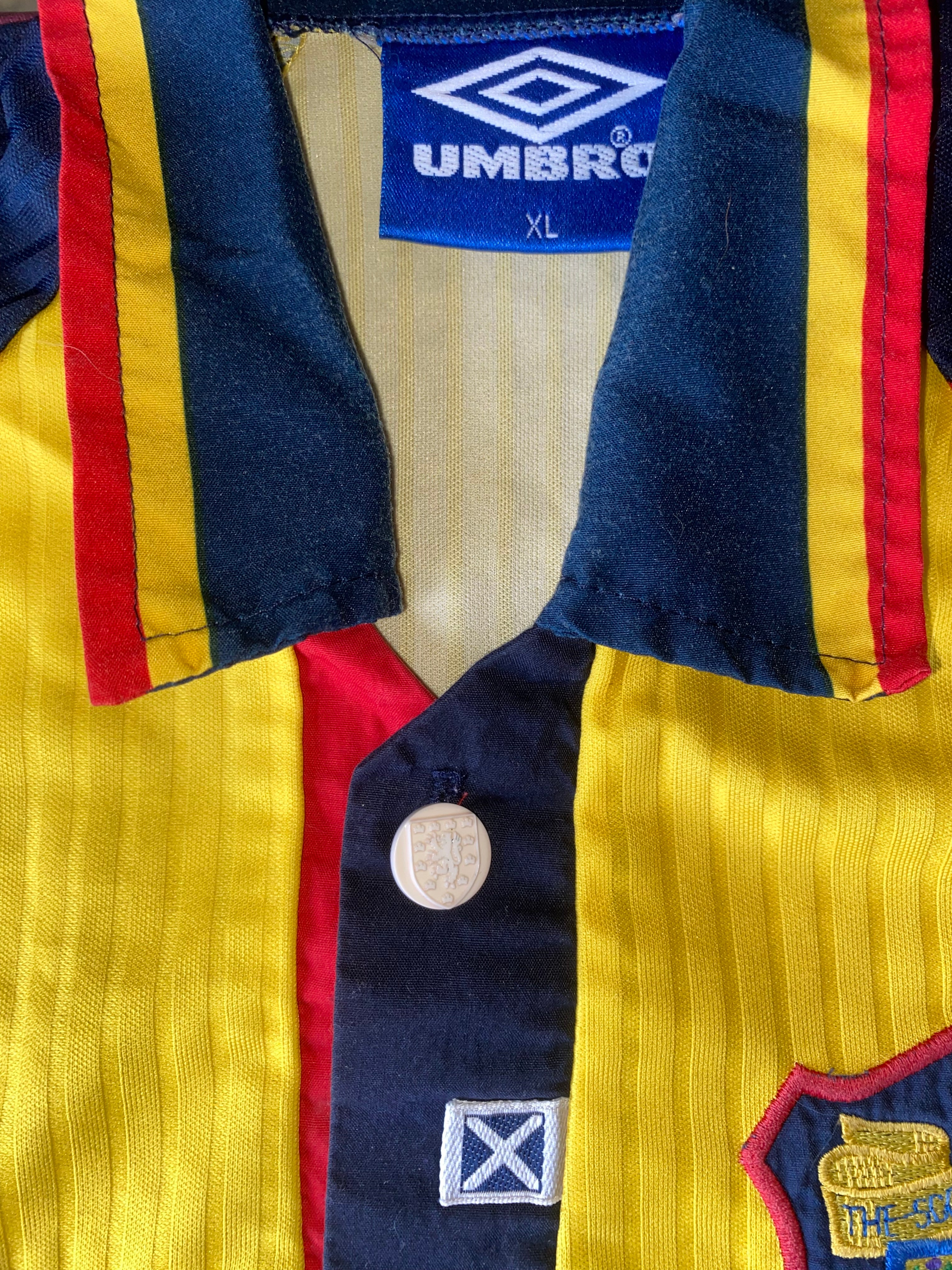 1998 SCOTLAND MATCHWORN UMBRO AWAY SHIRT #3
