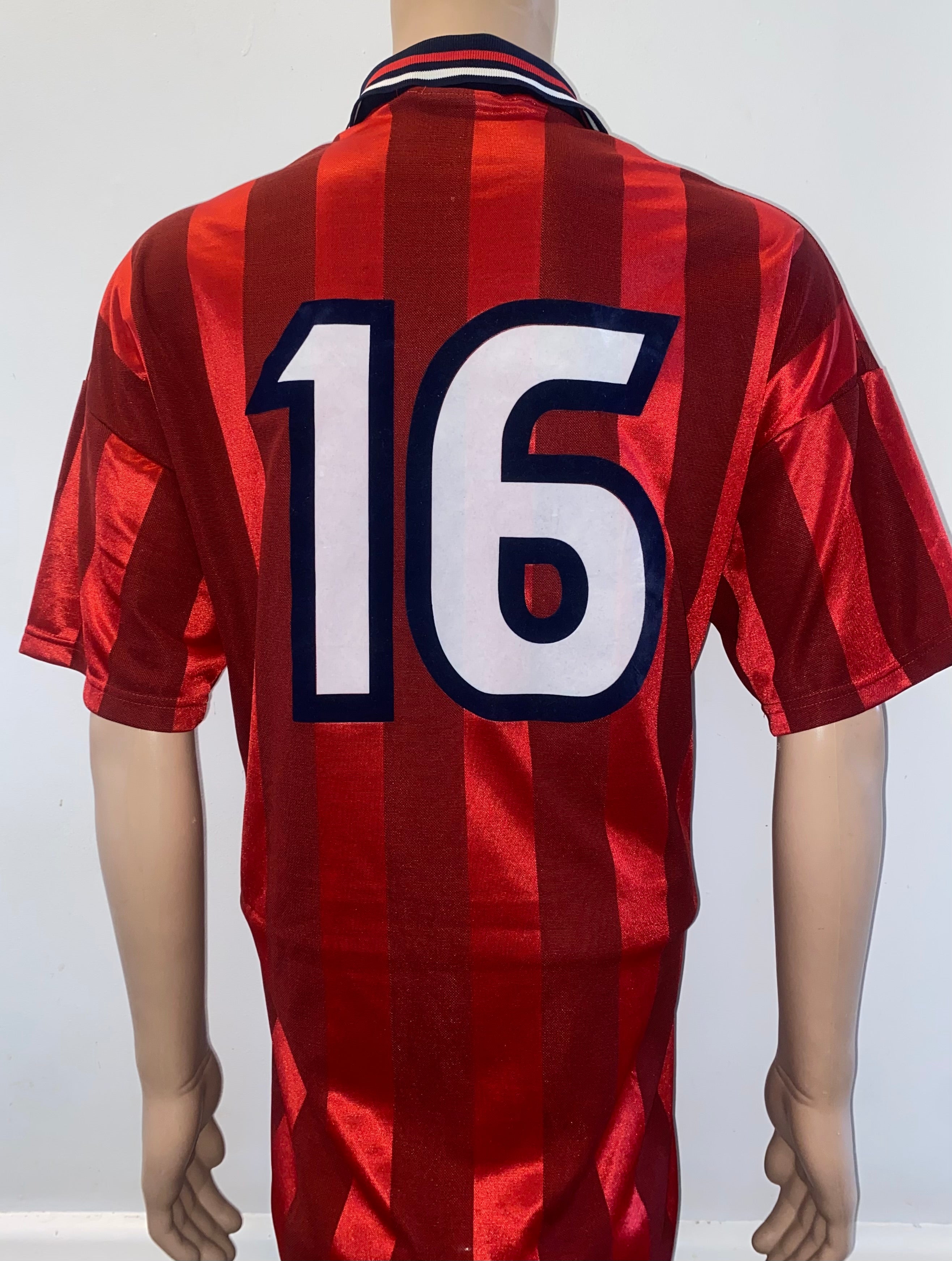 1997 ENGLAND MATCH ISSUE UMBRO AWAY SHIRT #16