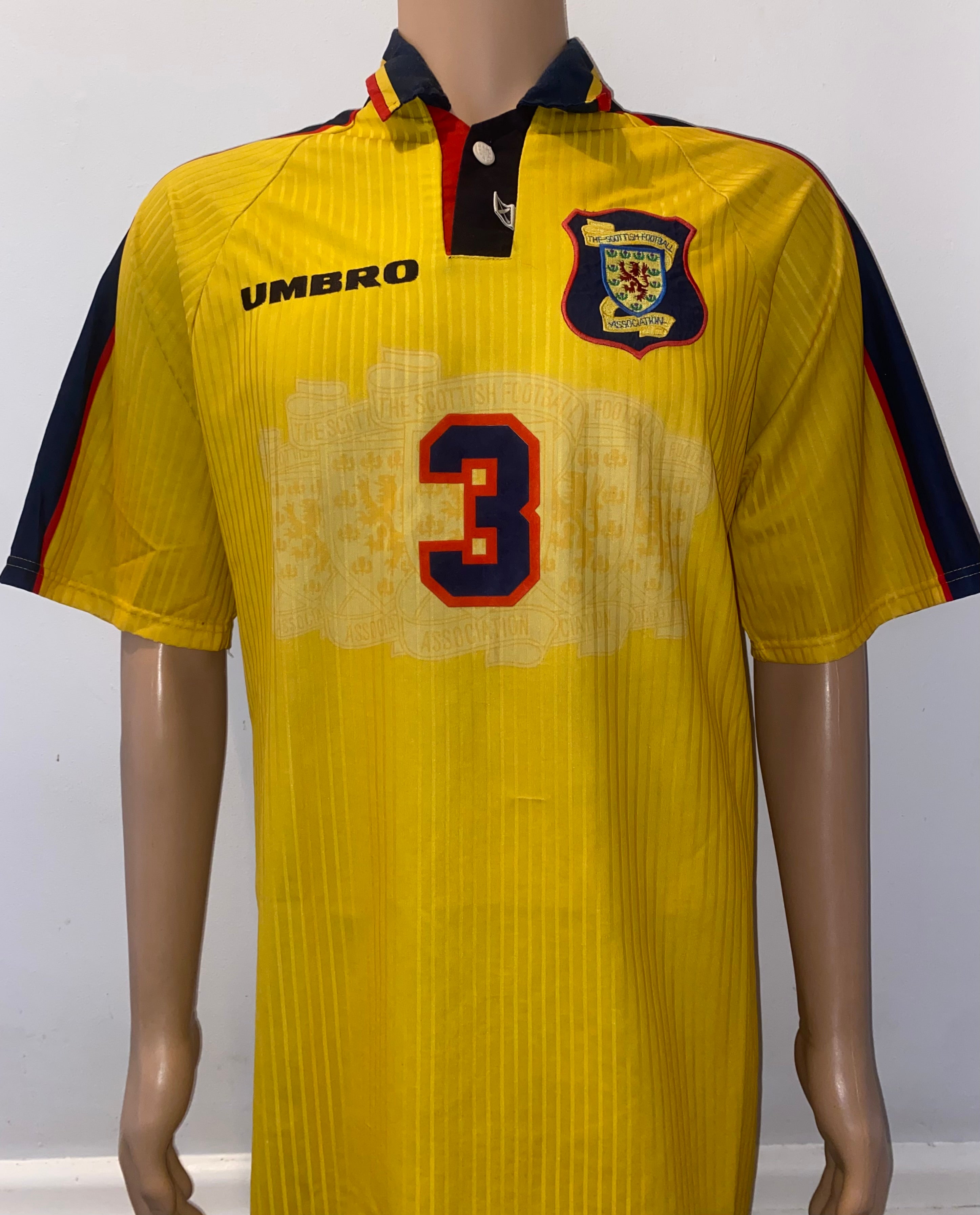1998 SCOTLAND MATCHWORN UMBRO AWAY SHIRT #3
