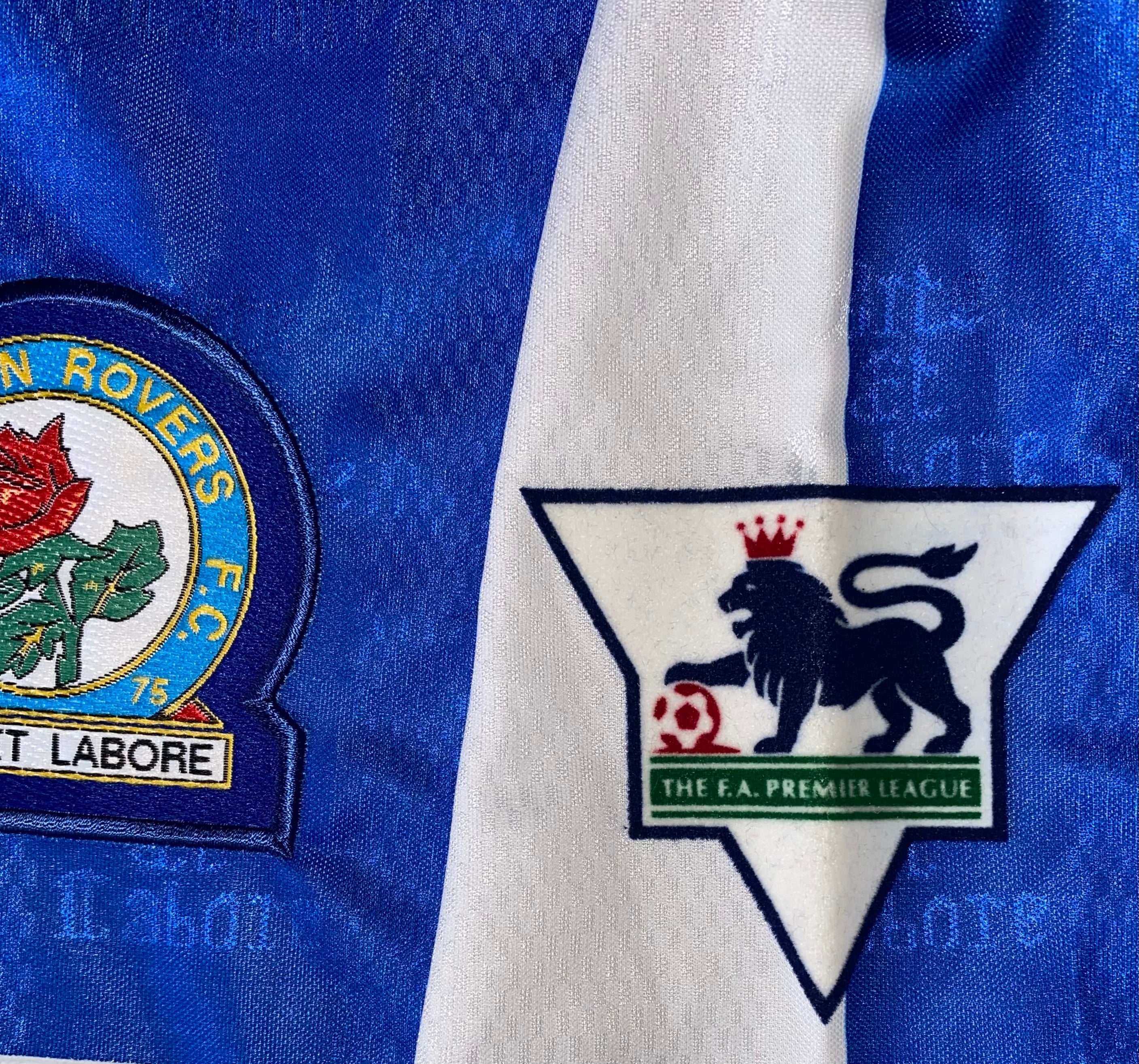 1996/97 BLACKBURN ROVERS MATCH ISSUE HOME SHIRT (GILL #36)
