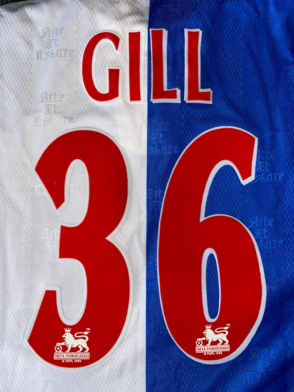 1996/97 BLACKBURN ROVERS MATCH ISSUE HOME SHIRT (GILL #36)