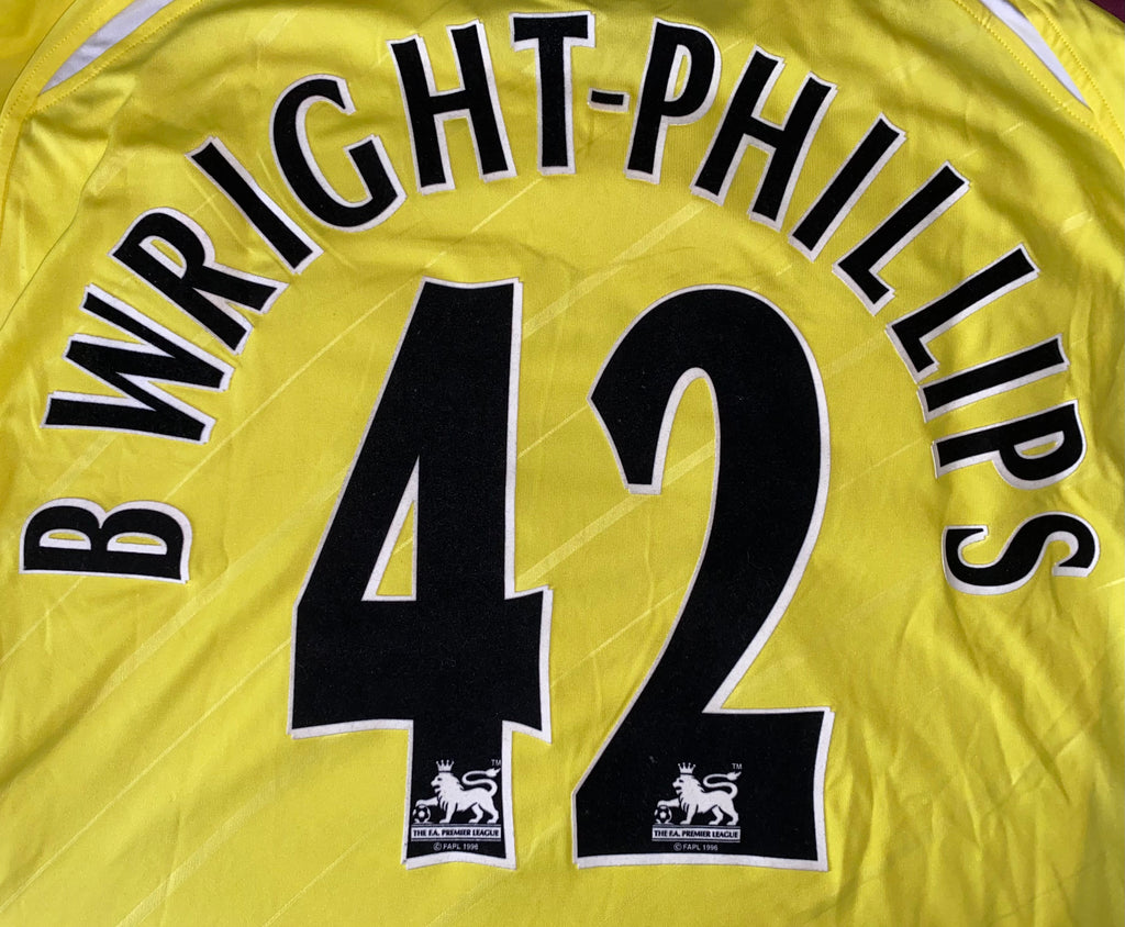2006/07 MANCHESTER CITY MATCH ISSUE HOME SHIRT (BRADLEY WRIGHT PHILLIPS #42)