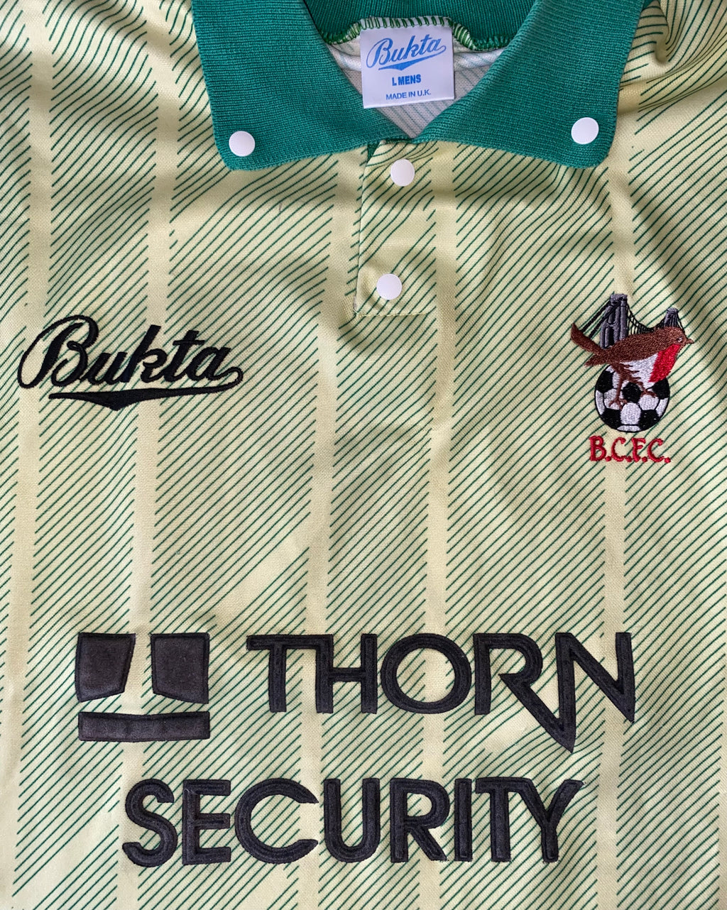 1991/92 BRISTOL CITY AWAY MATCH WORN SHIRT BUKTA #14