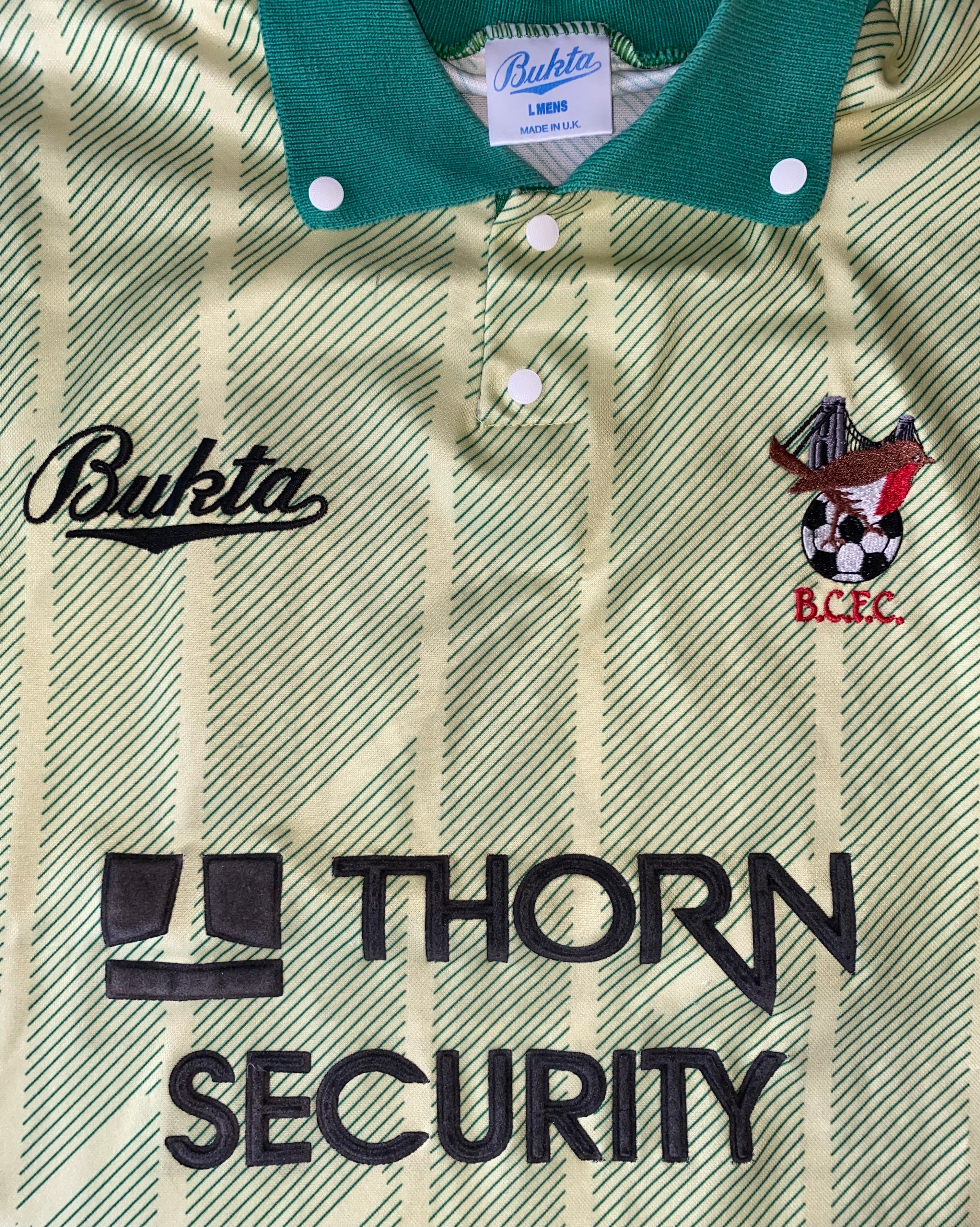 1991/92 BRISTOL CITY AWAY MATCH WORN SHIRT BUKTA #14
