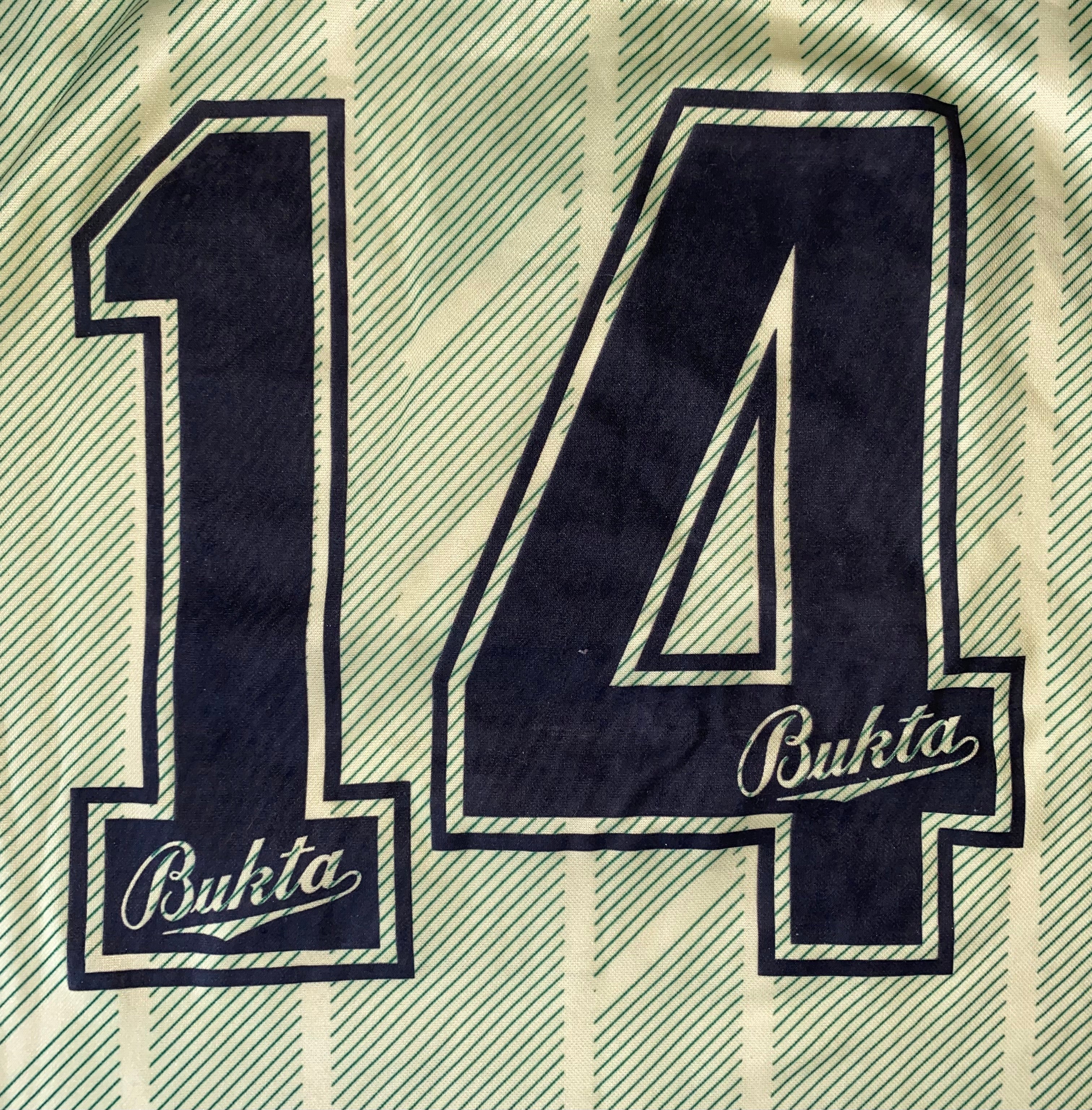 1991/92 BRISTOL CITY AWAY MATCH WORN SHIRT BUKTA #14