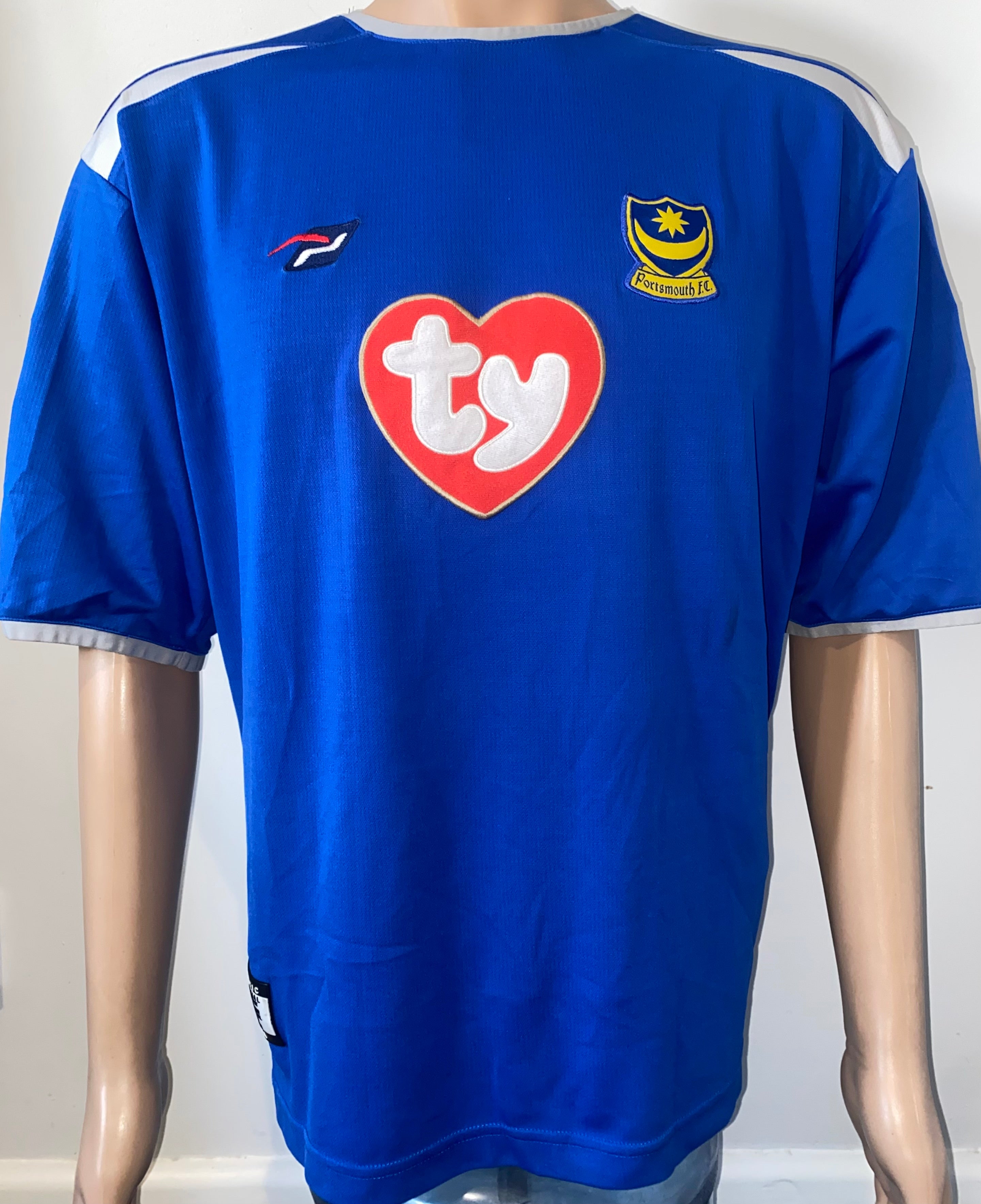 2004/05 PORTSMOUTH MATCH WORN SHIRT (DAVID UNSWORTH #40