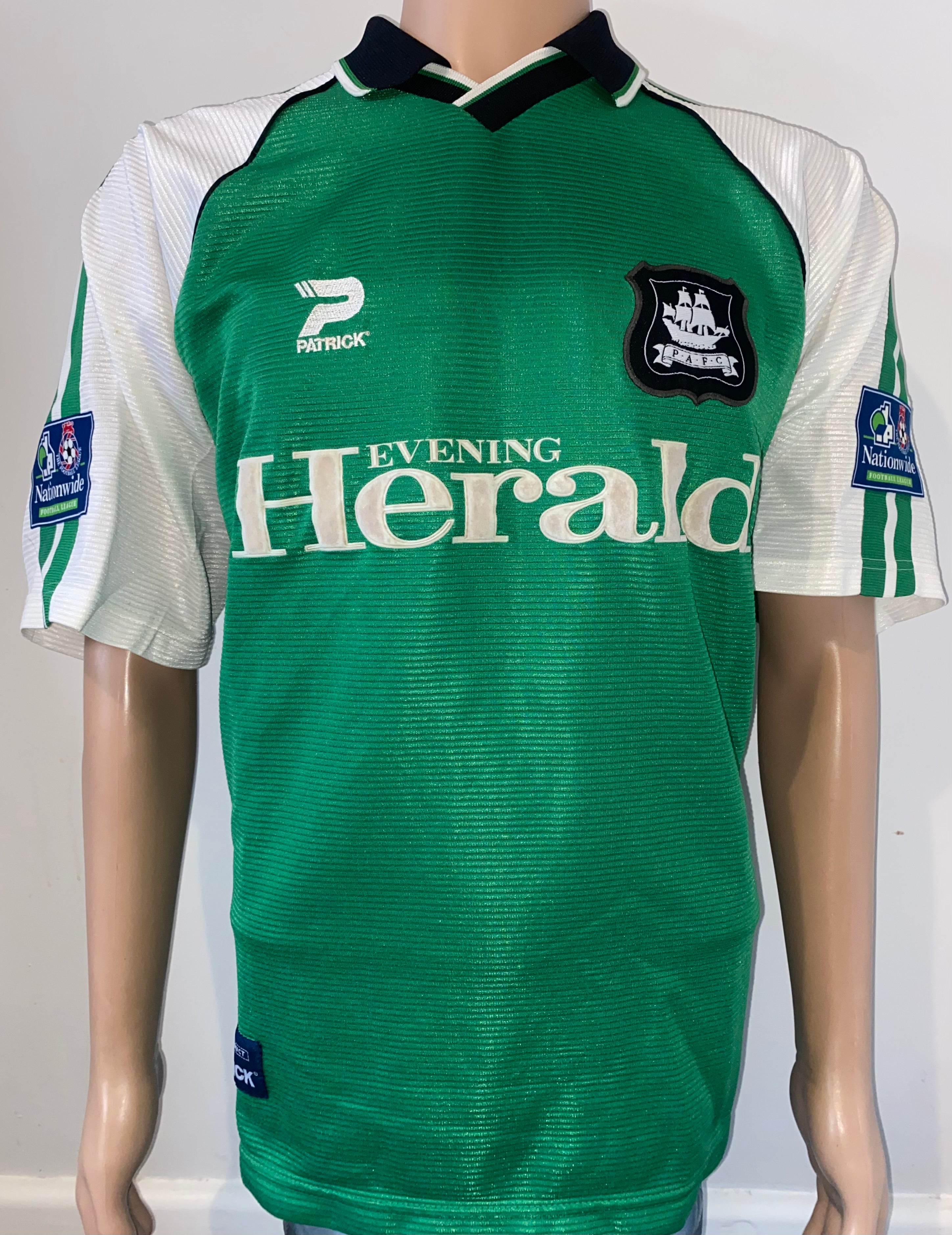 1999/2000 PLYMOUTH ARGYLE PATRICK MATCH WORN HOME SHIRT (#3)
