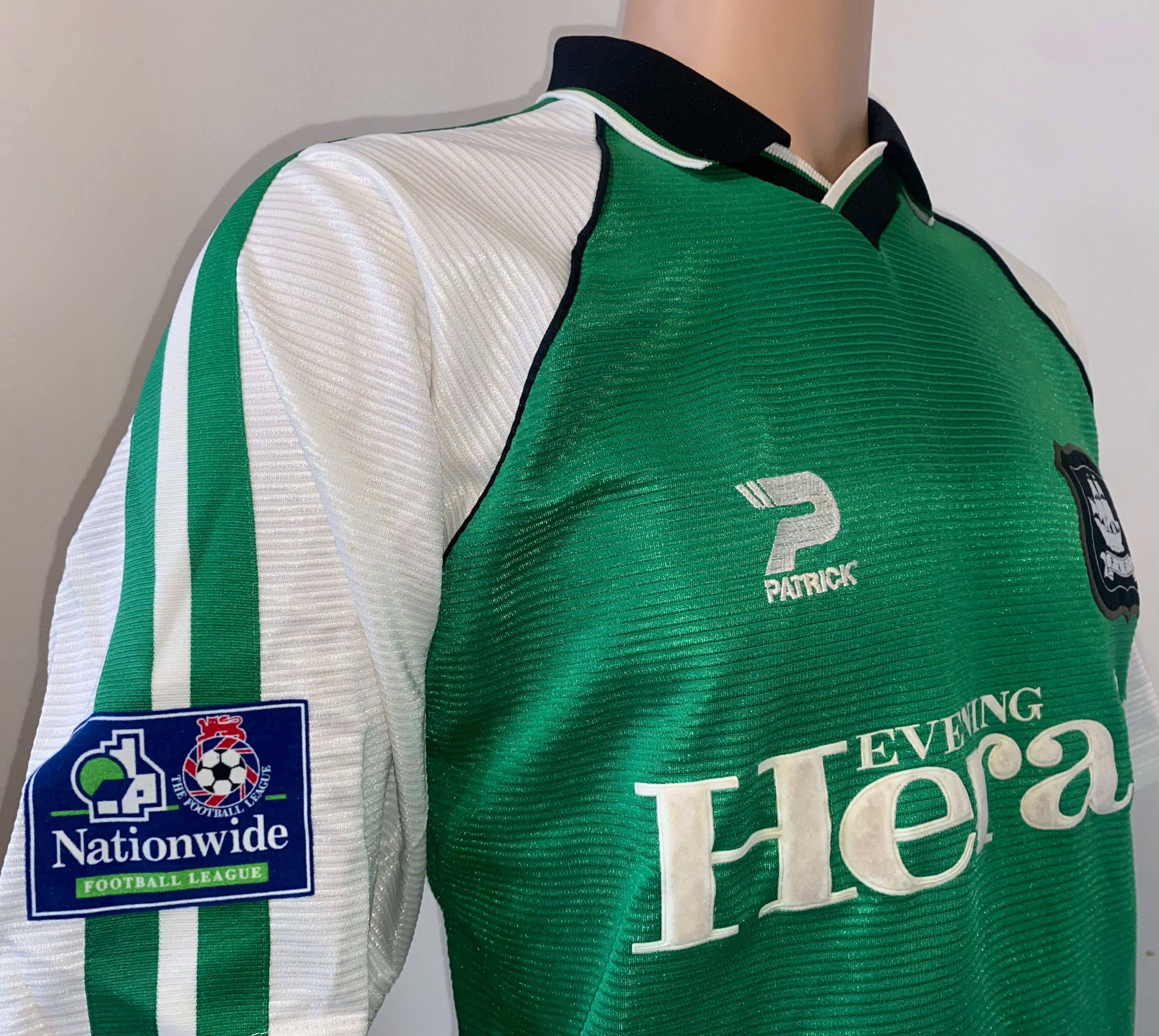 1999/2000 PLYMOUTH ARGYLE PATRICK MATCH WORN HOME SHIRT (#3)