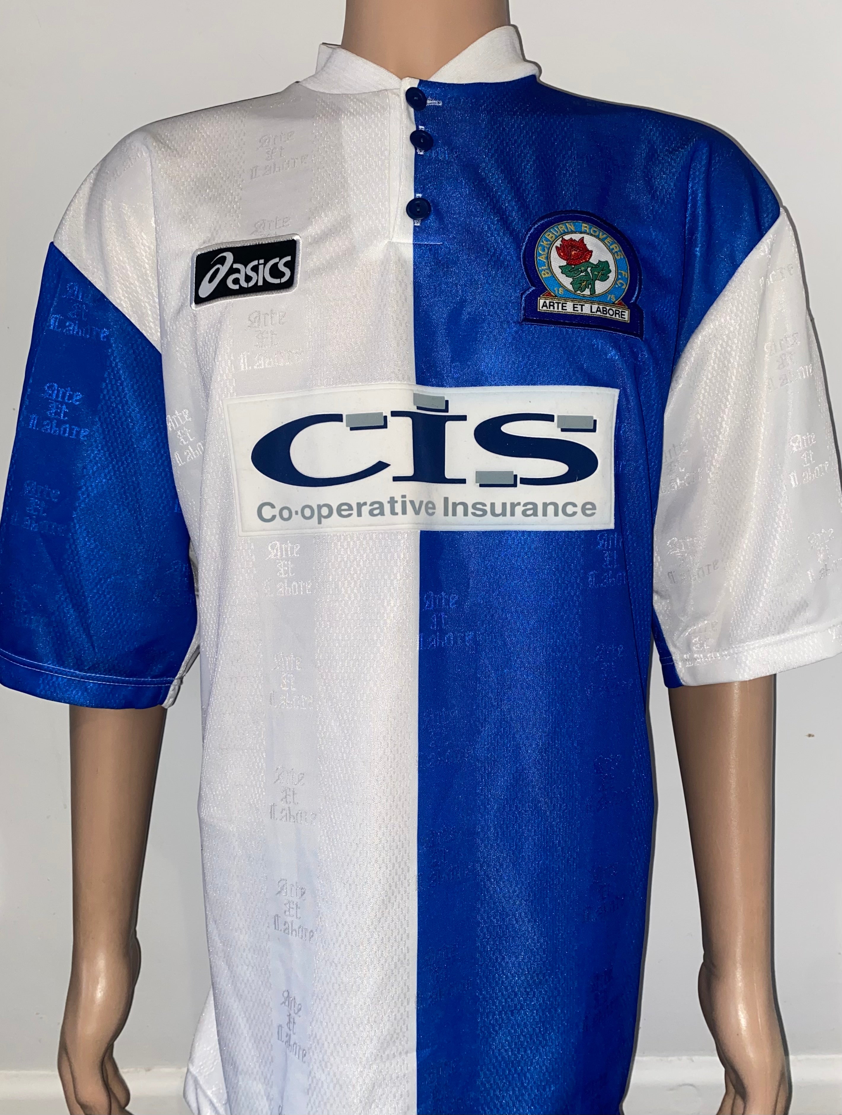 1996/97 BLACKBURN ROVERS MATCH ISSUE HOME SHIRT (GILL #36)