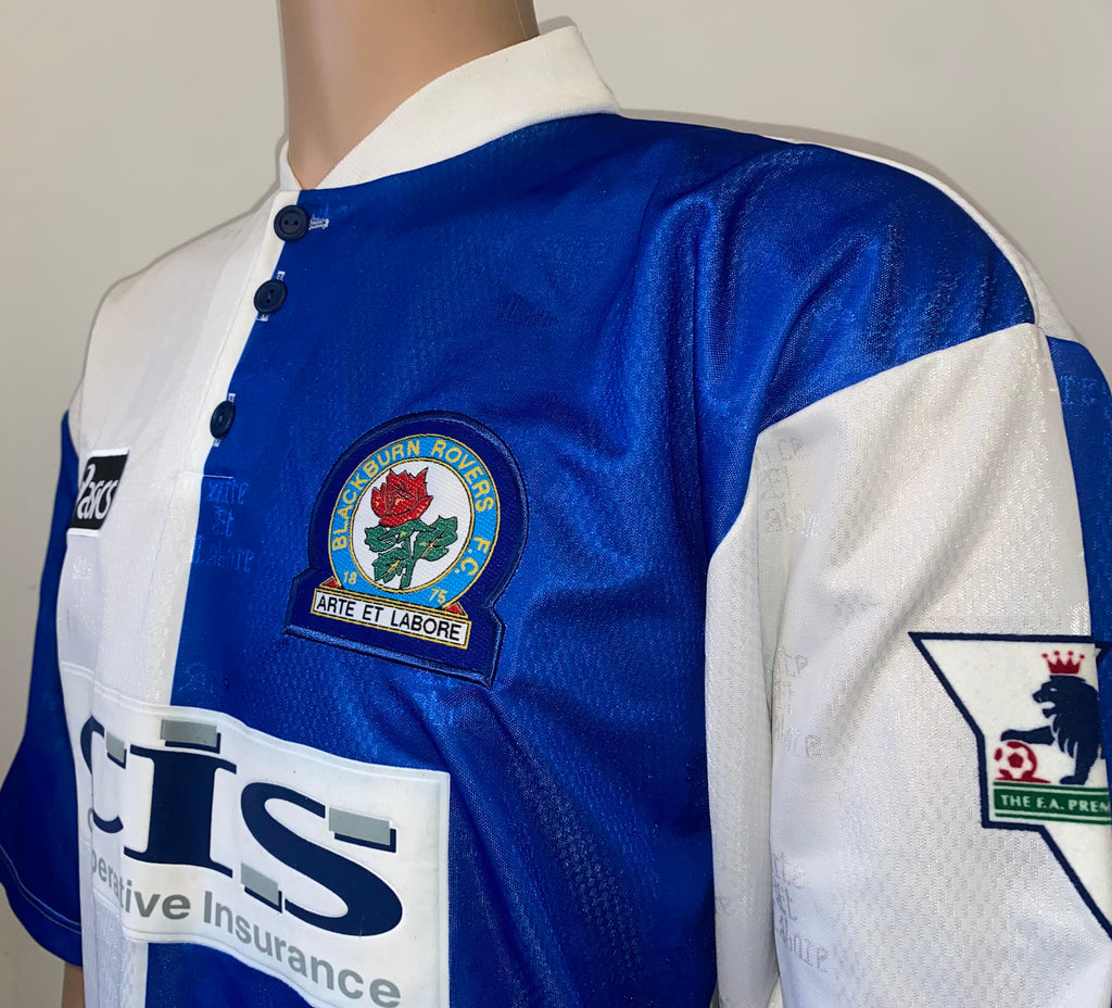 1996/97 BLACKBURN ROVERS MATCH ISSUE HOME SHIRT (GILL #36)