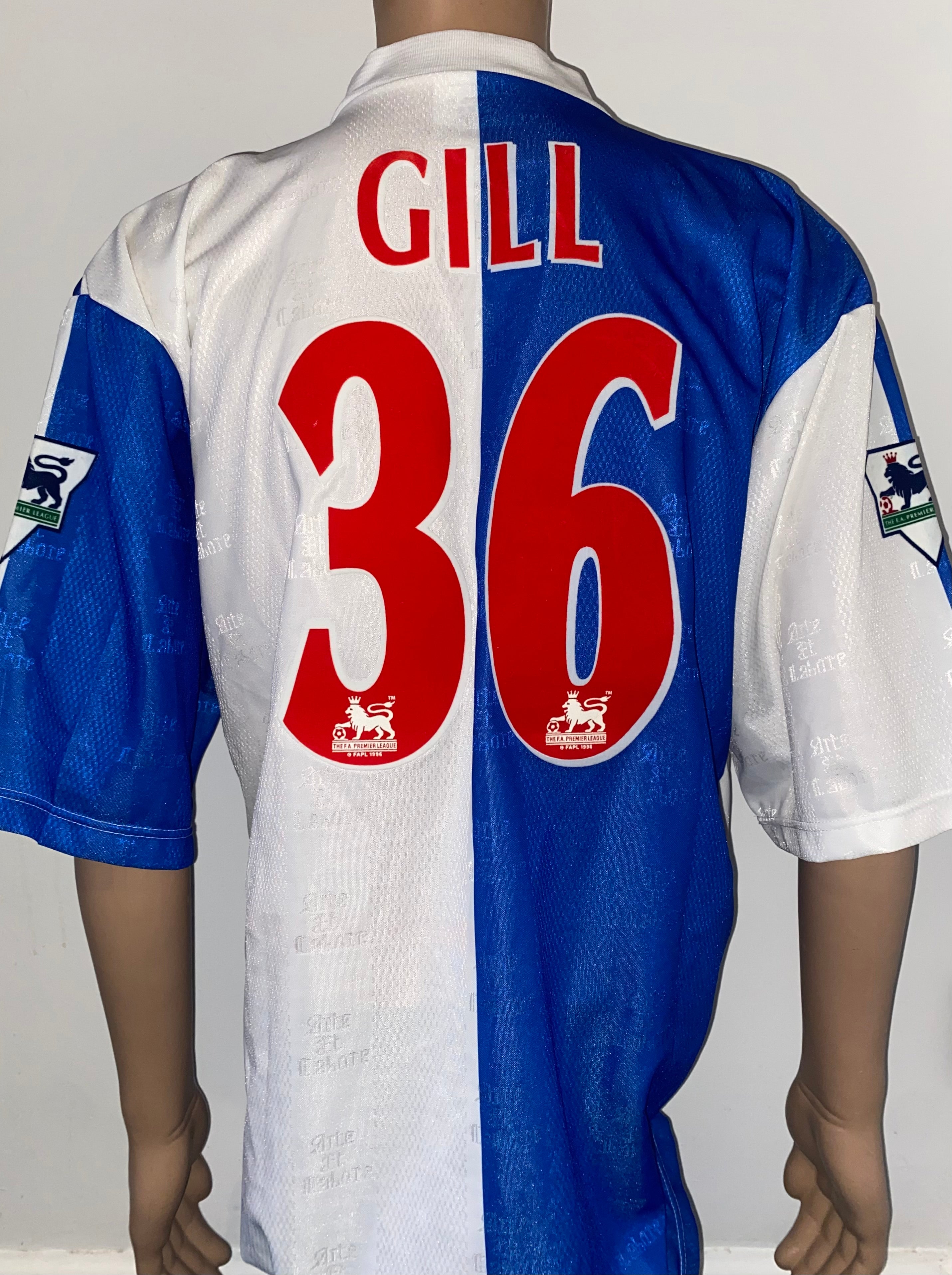 1996/97 BLACKBURN ROVERS MATCH ISSUE HOME SHIRT (GILL #36)