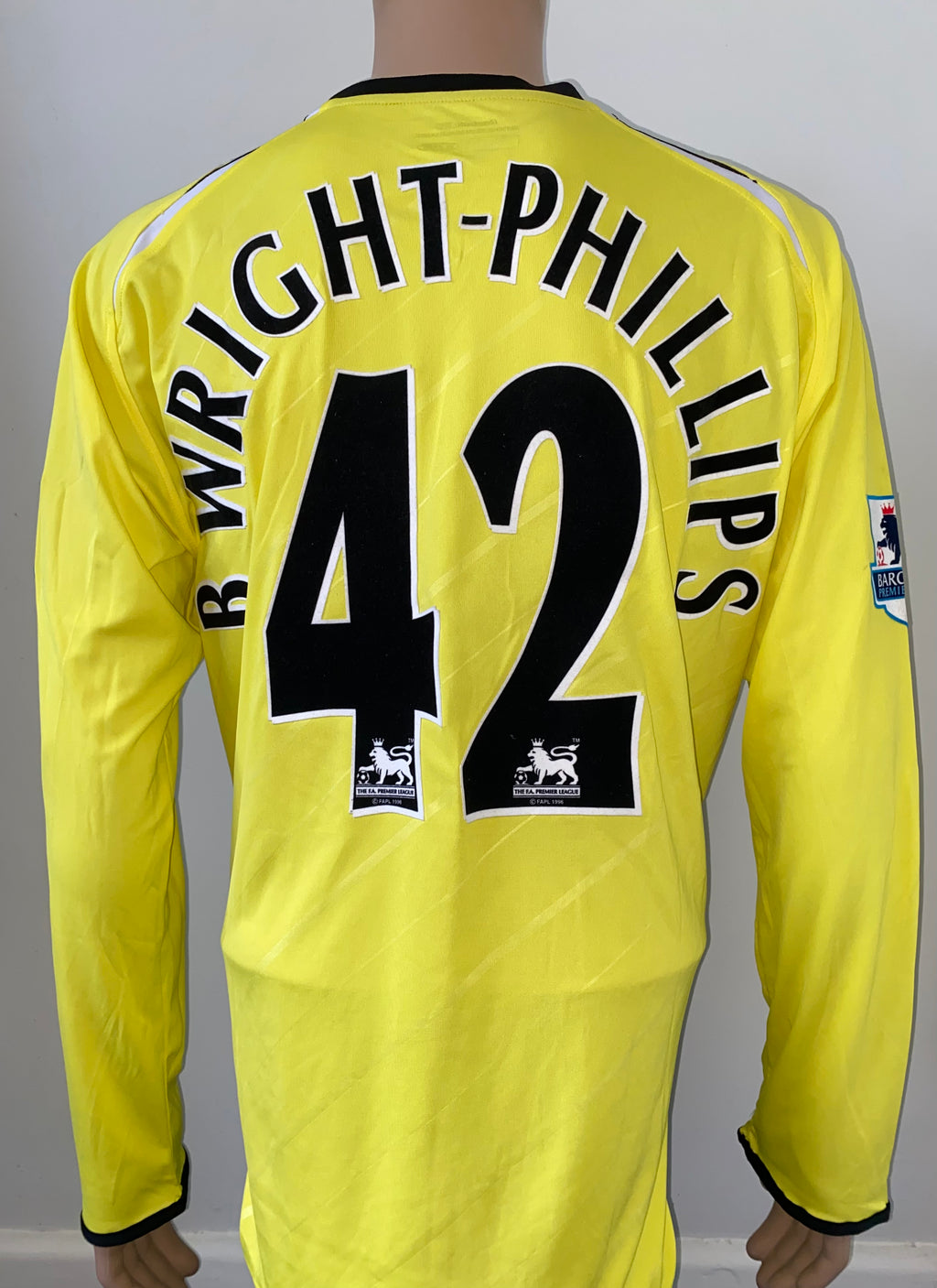 2006/07 MANCHESTER CITY MATCH ISSUE HOME SHIRT (BRADLEY WRIGHT PHILLIPS #42)