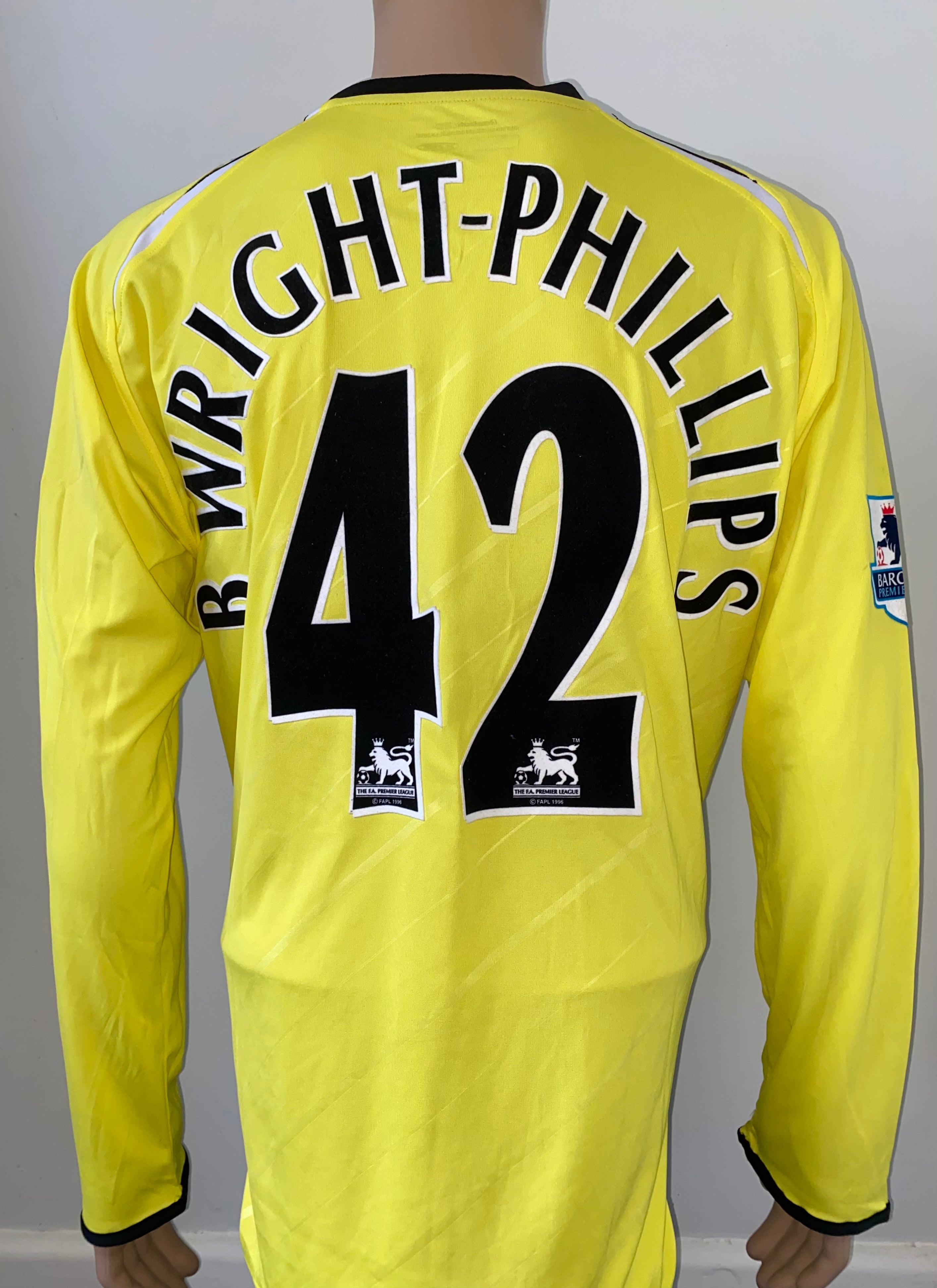 2006/07 MANCHESTER CITY MATCH ISSUE HOME SHIRT (BRADLEY WRIGHT PHILLIPS #42)