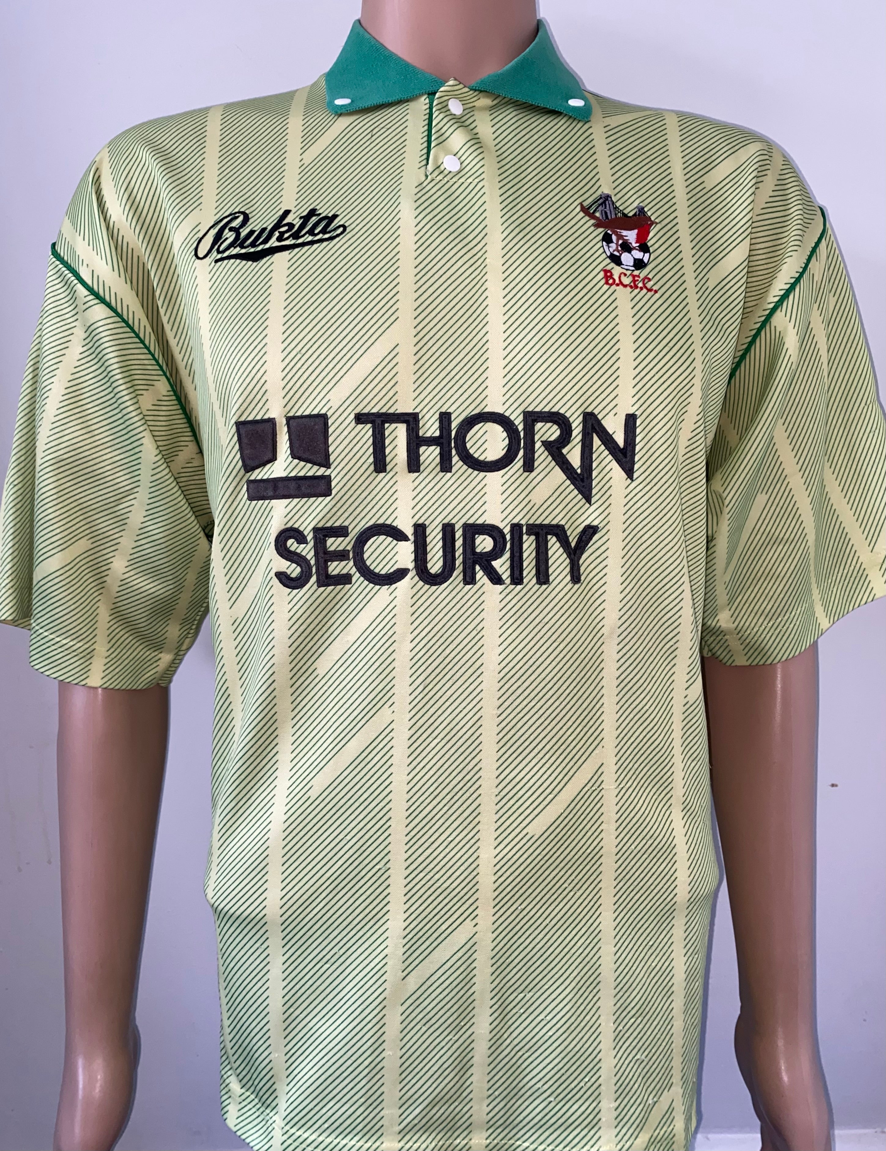 1991/92 BRISTOL CITY AWAY MATCH WORN SHIRT BUKTA #14