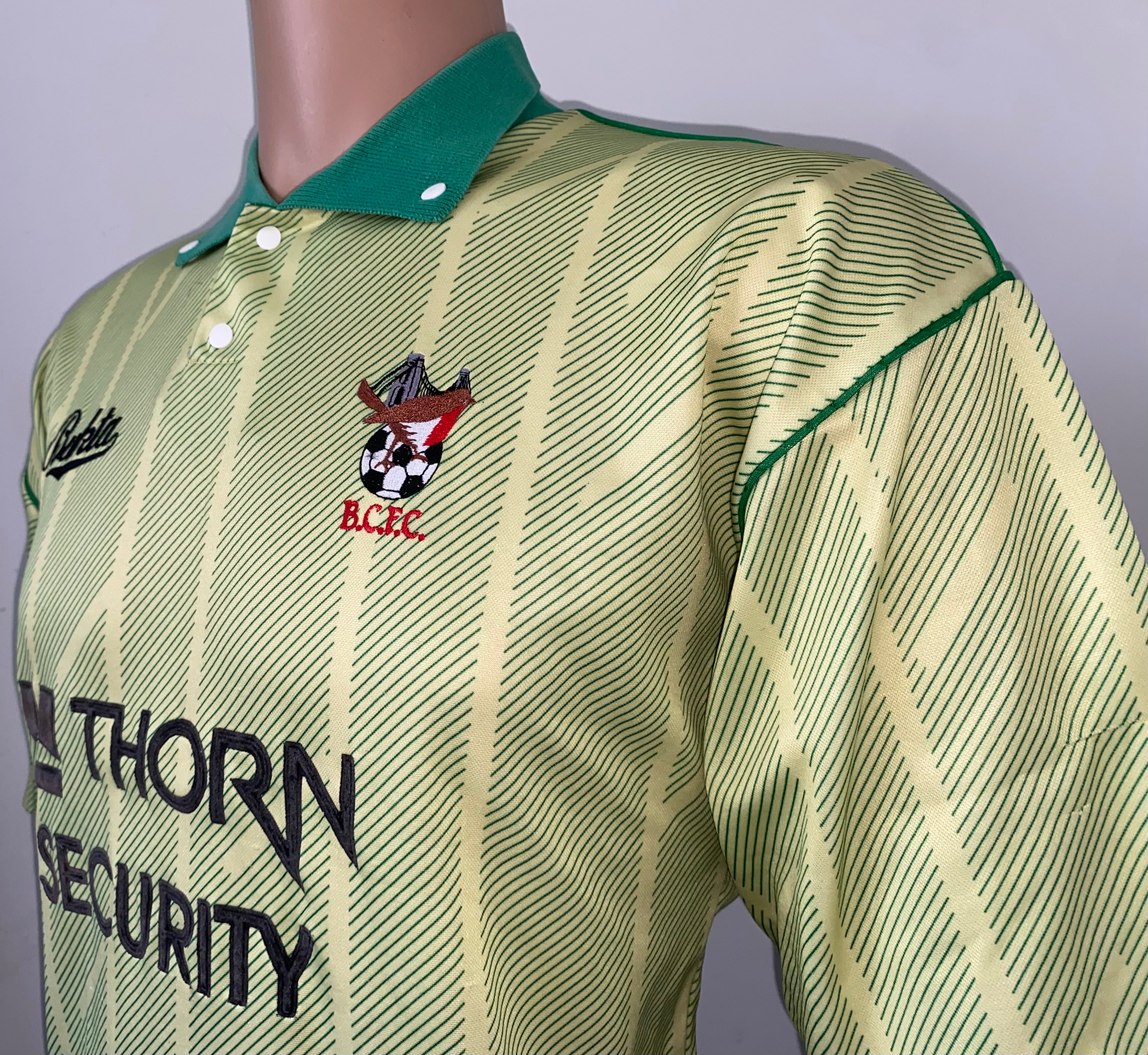 1991/92 BRISTOL CITY AWAY MATCH WORN SHIRT BUKTA #14