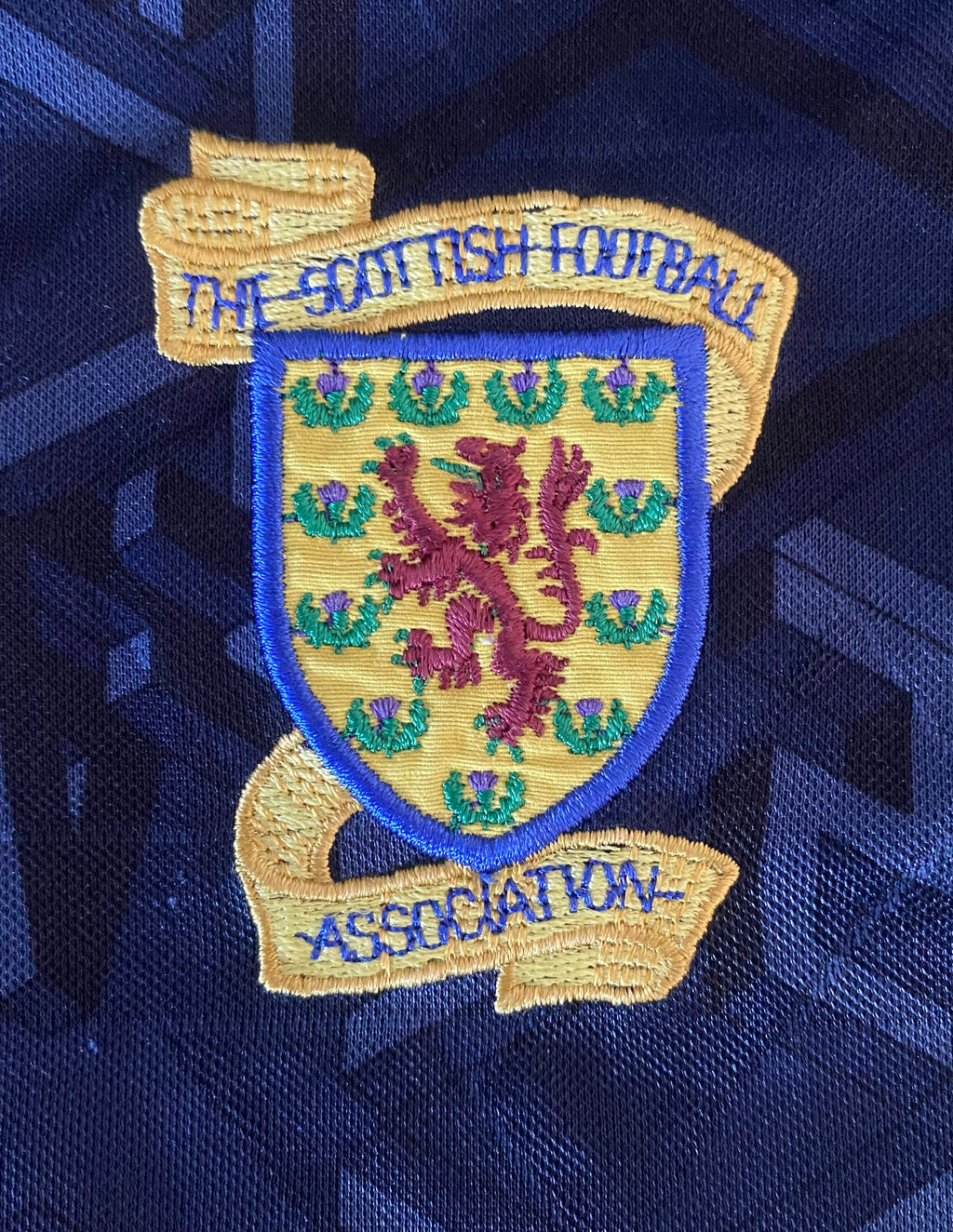 1992-1993 MATCH WORN SCOTLAND HOME SHIRT #8