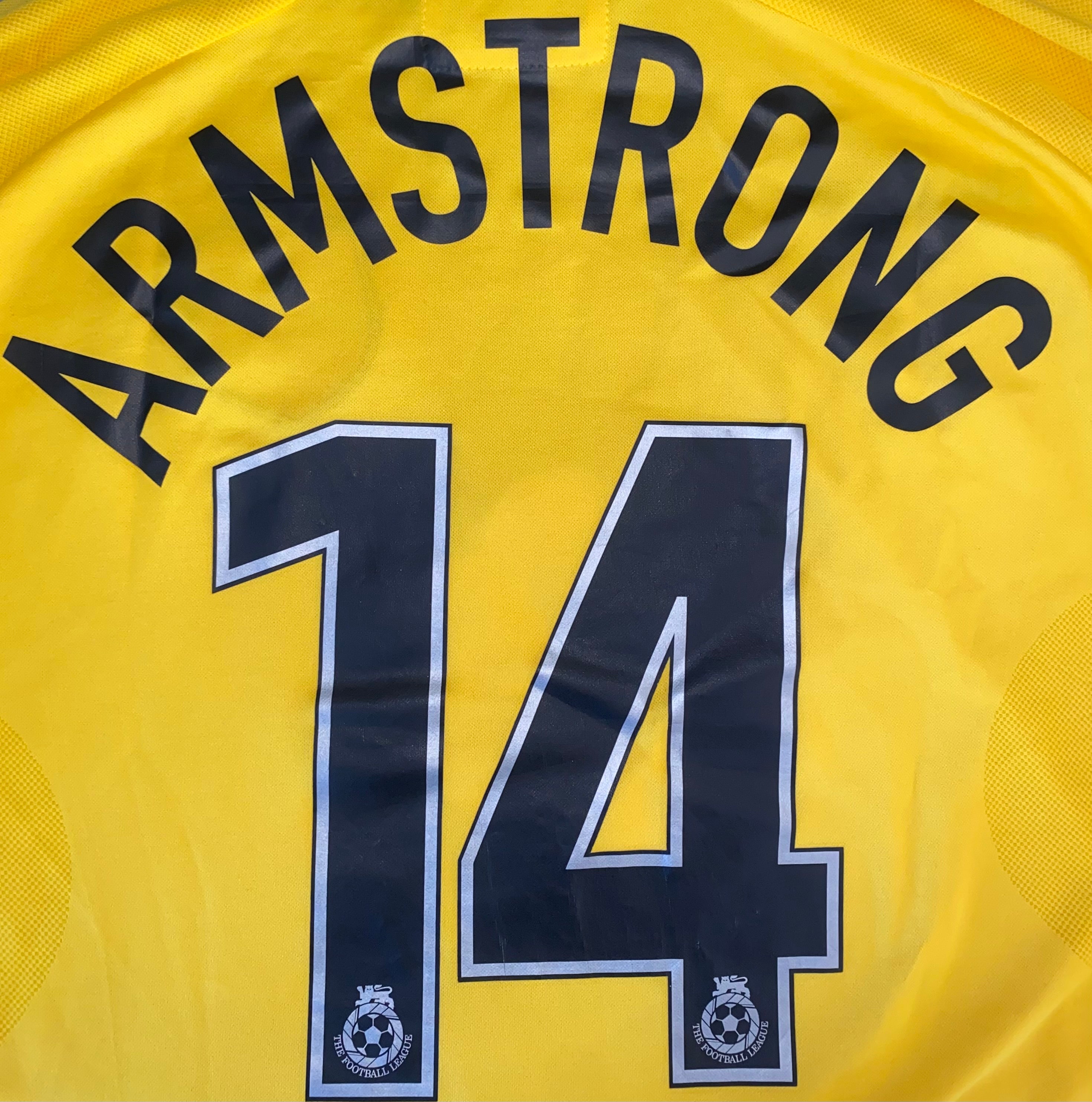 2002/03 SHEFFIELD WEDNESDAY MATCH WORN AWAY SHIRT (ARMSTRONG #14)