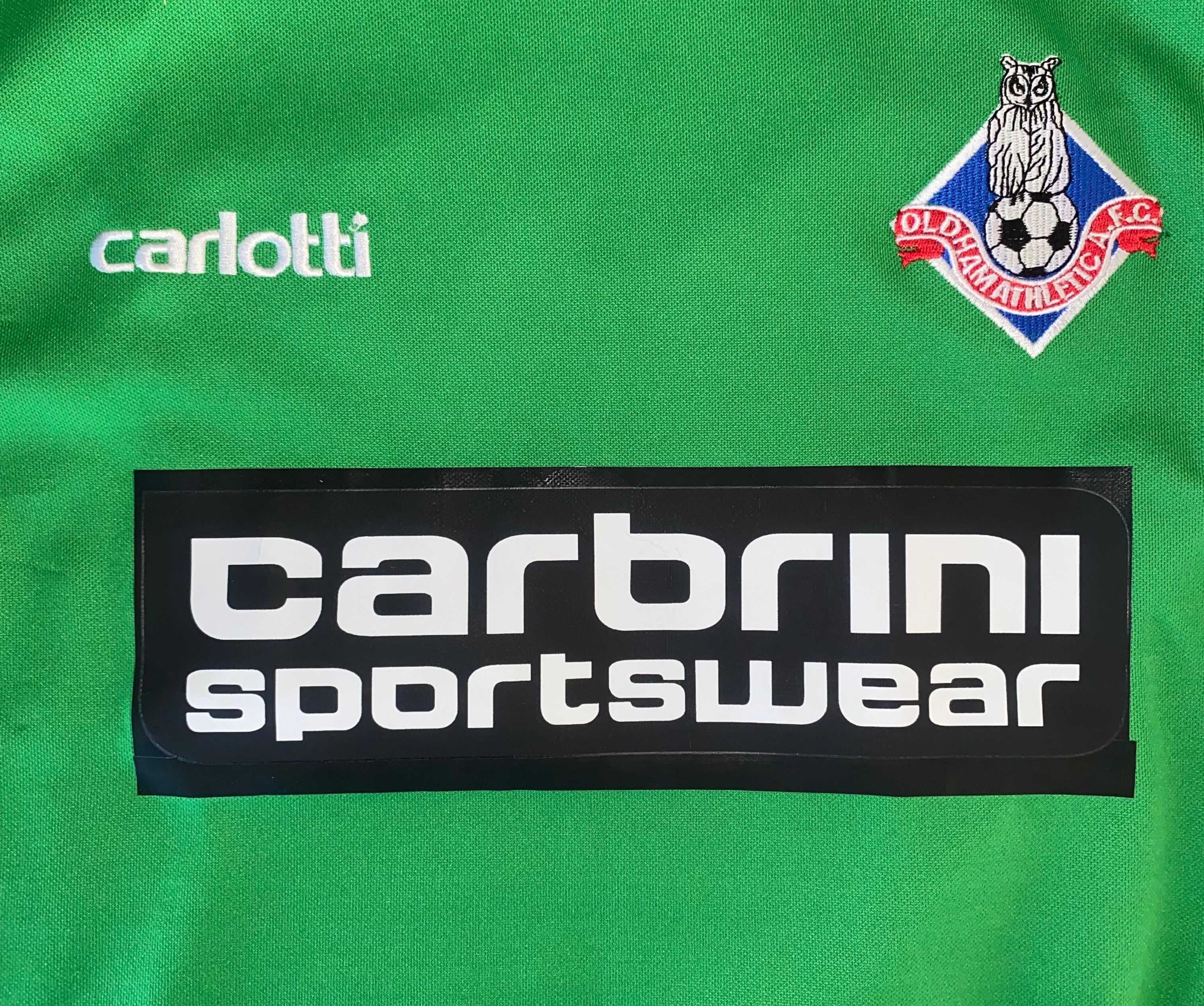 2008/09 OLDHAM ATHLETIC MATCH WORN GOALKEEPERS SHIRT (FLEMING #13)