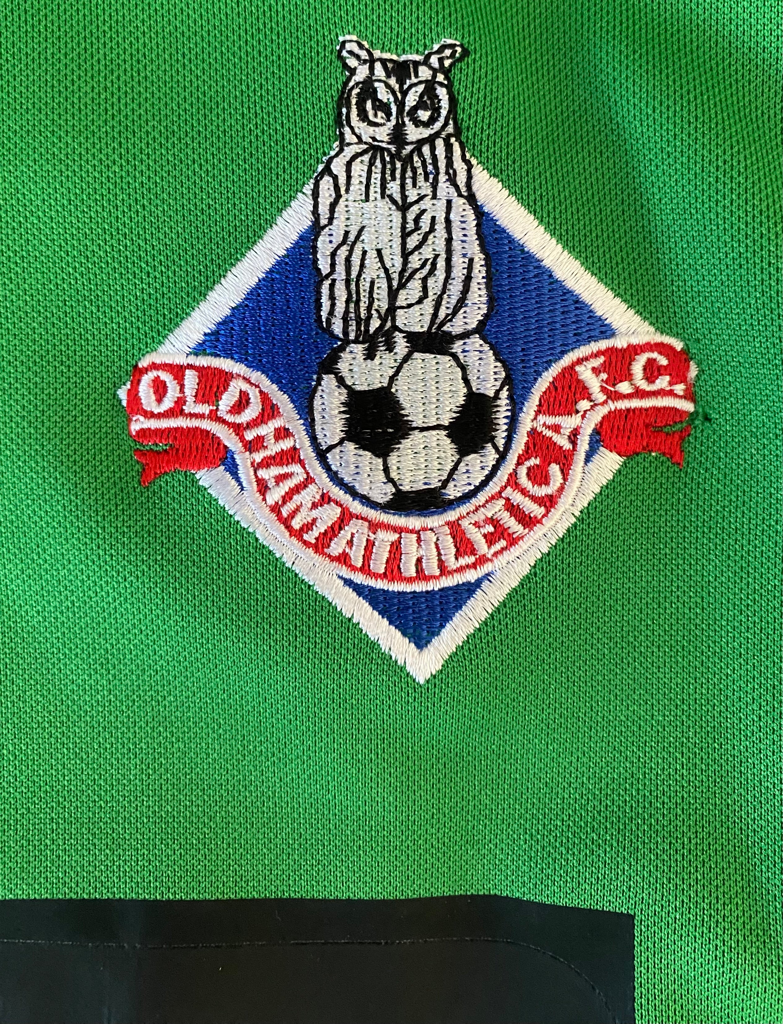 2008/09 OLDHAM ATHLETIC MATCH WORN GOALKEEPERS SHIRT (FLEMING #13)