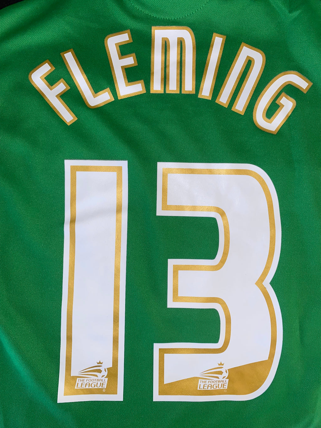 2008/09 OLDHAM ATHLETIC MATCH WORN GOALKEEPERS SHIRT (FLEMING #13)