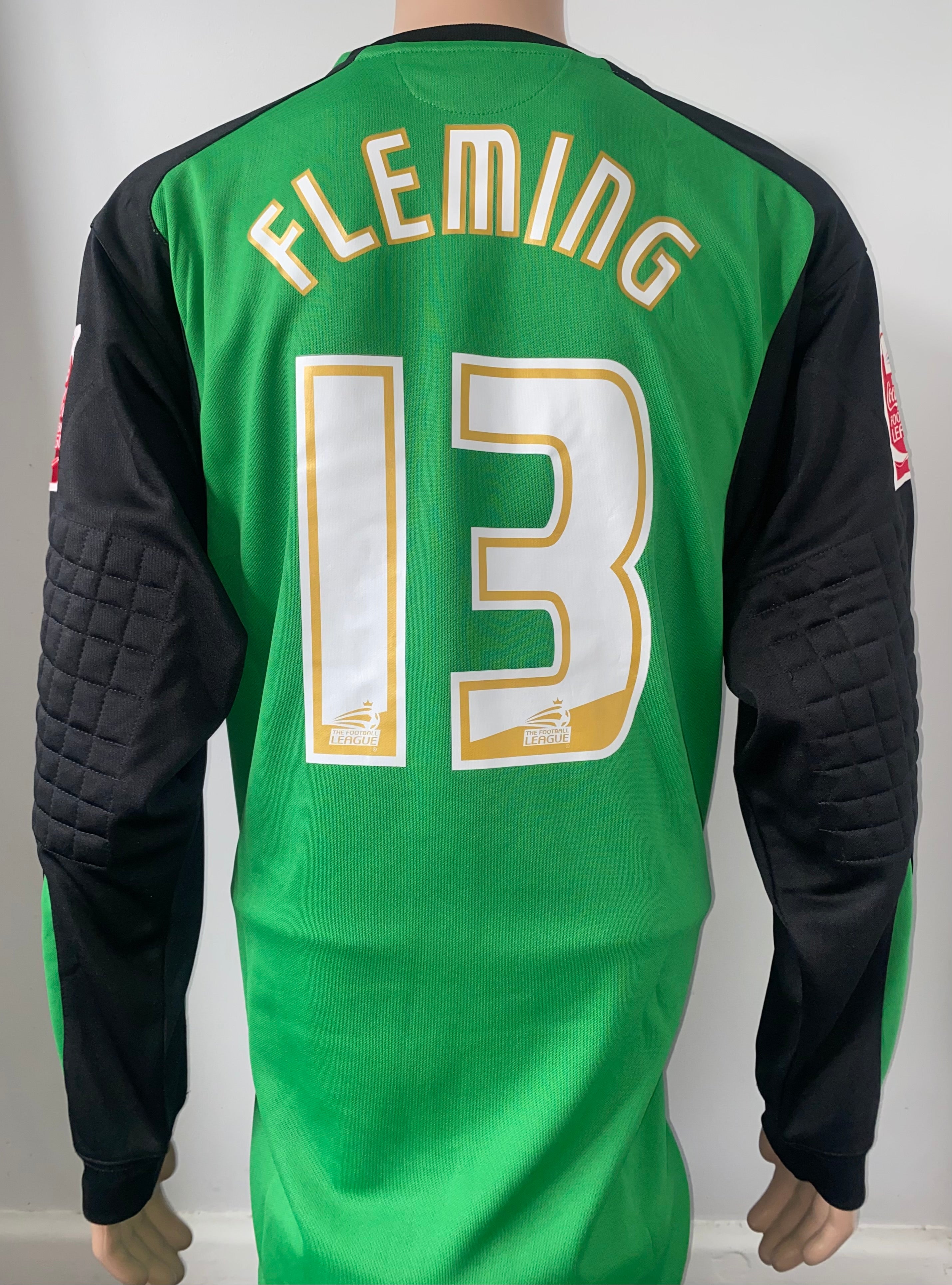 2008/09 OLDHAM ATHLETIC MATCH WORN GOALKEEPERS SHIRT (FLEMING #13)
