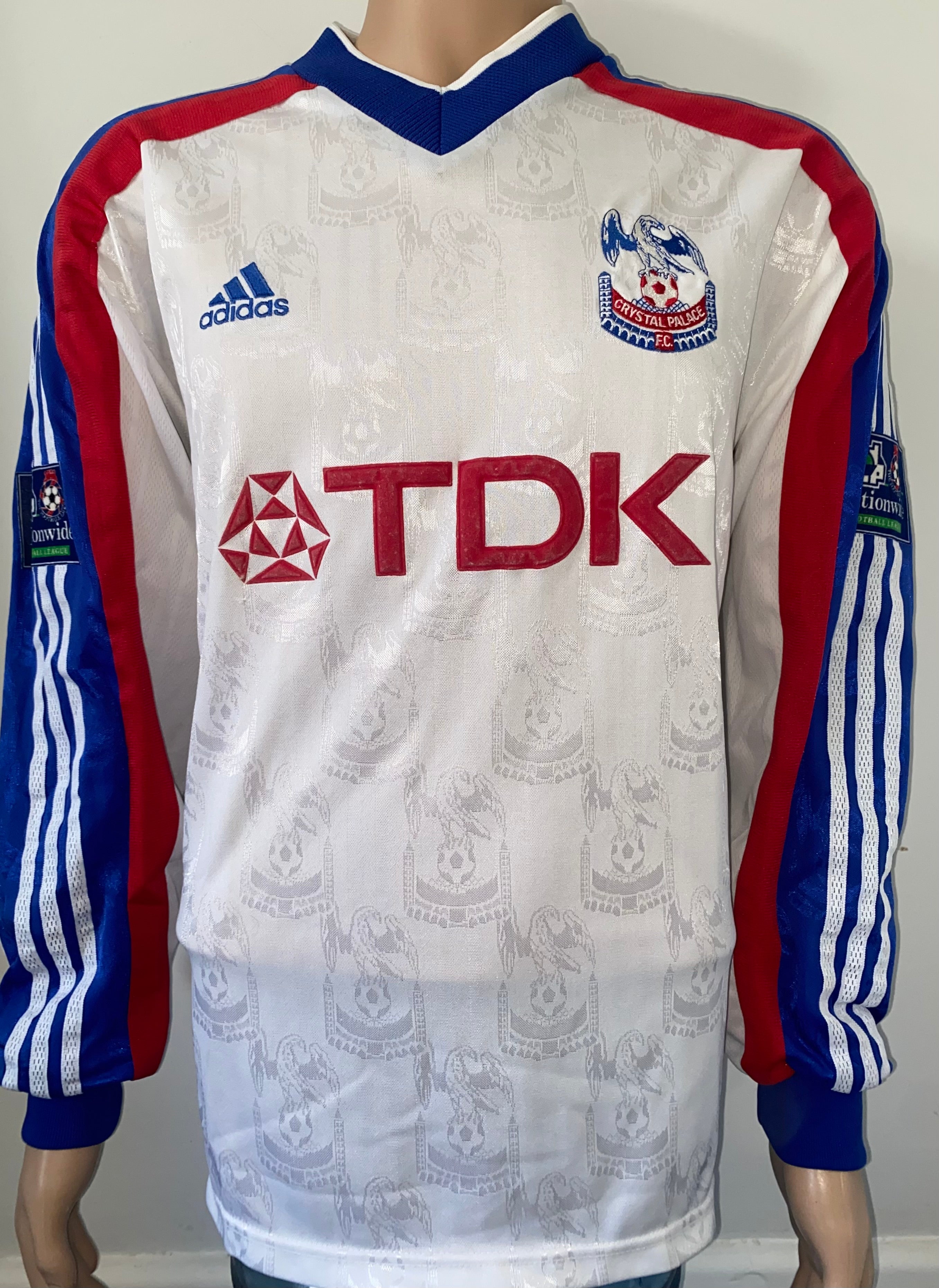 1998/99 CRYSTAL PALACE ADIDAS MATCH WORN AWAY SHIRT #12