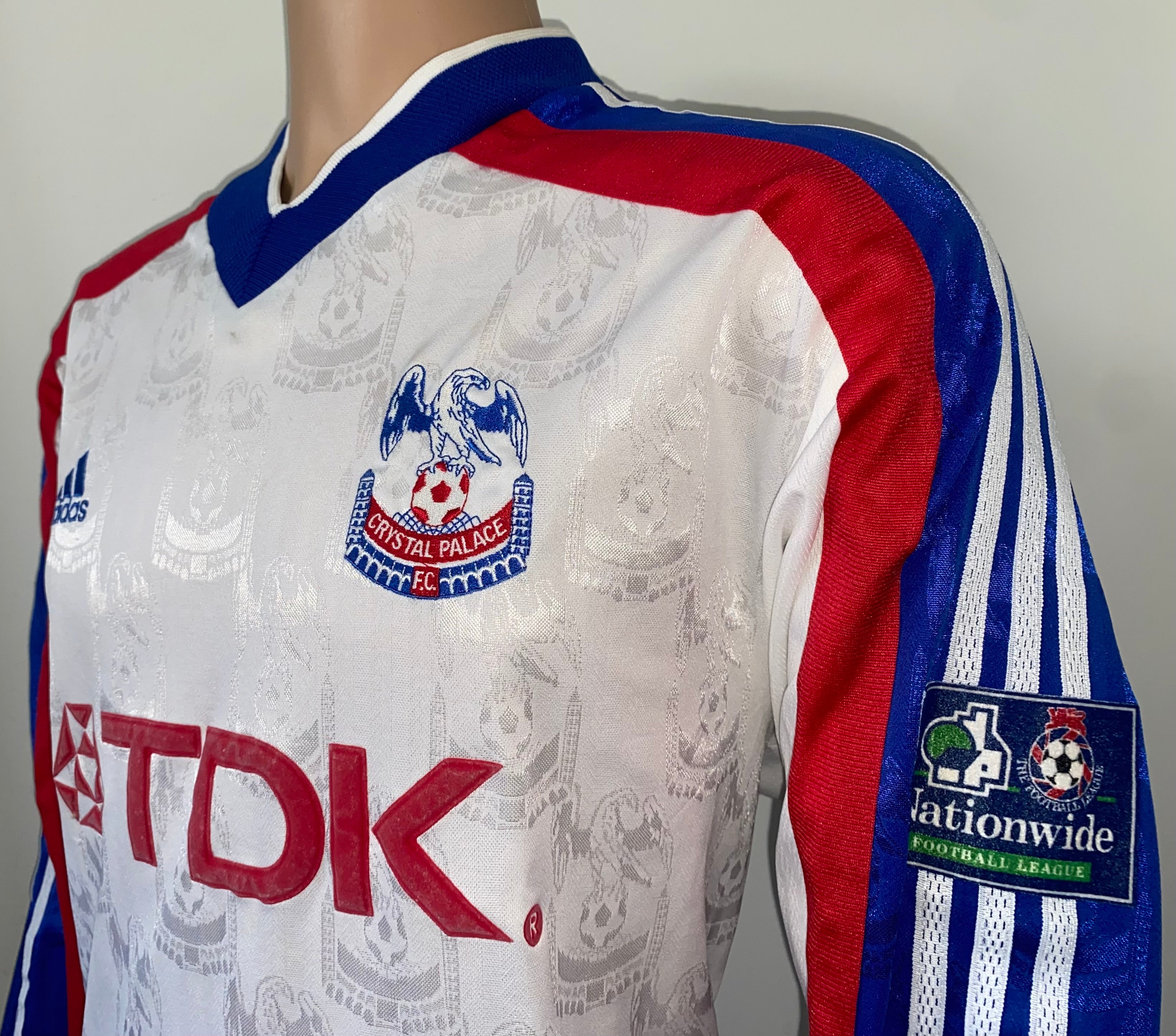 1998/99 CRYSTAL PALACE ADIDAS MATCH WORN AWAY SHIRT #12
