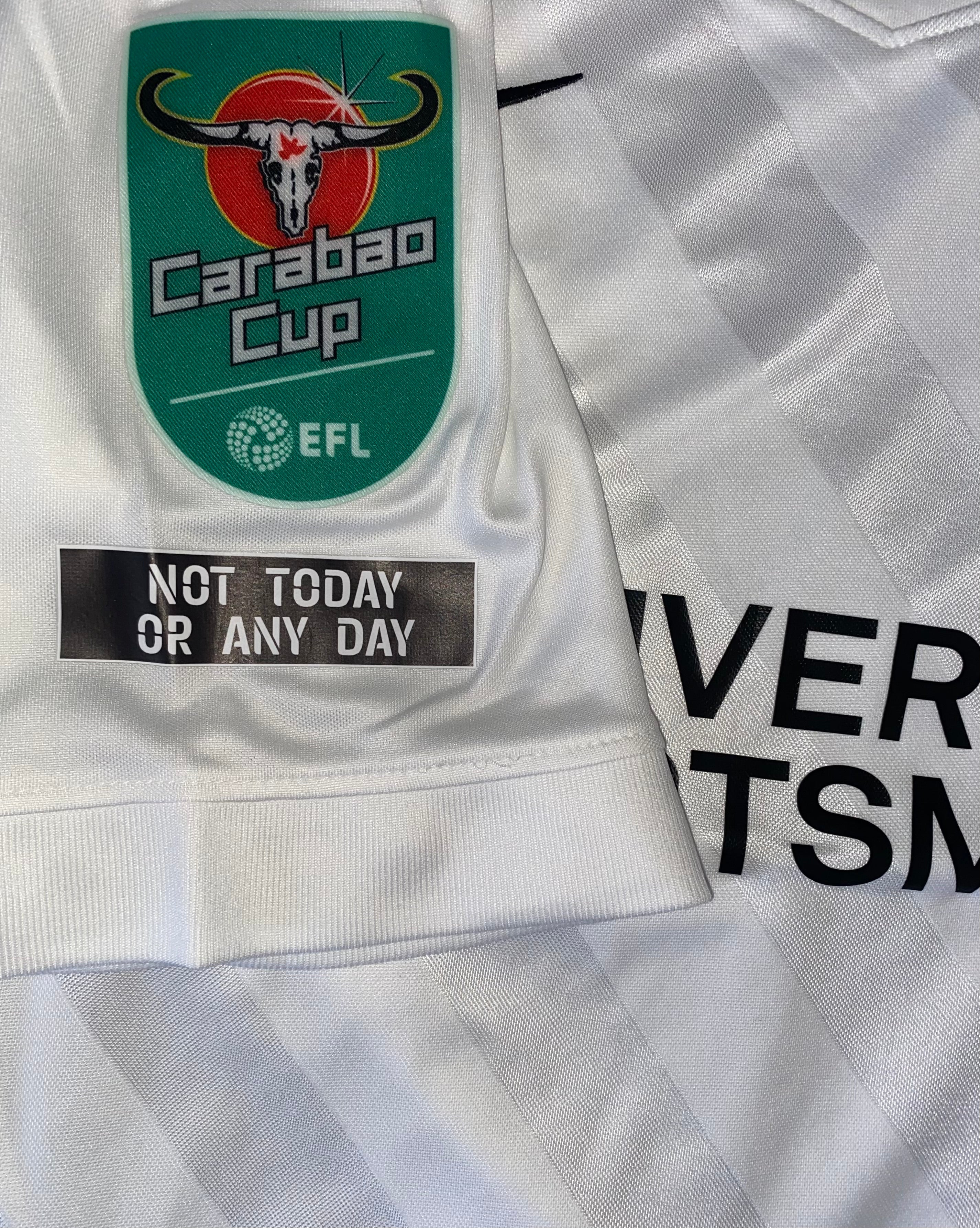 2020/21 PORTSMOUTH MATCH WORN AWAY SHIRT (MORRIS #17 CARABAO CUP V BRIGHTON HA)