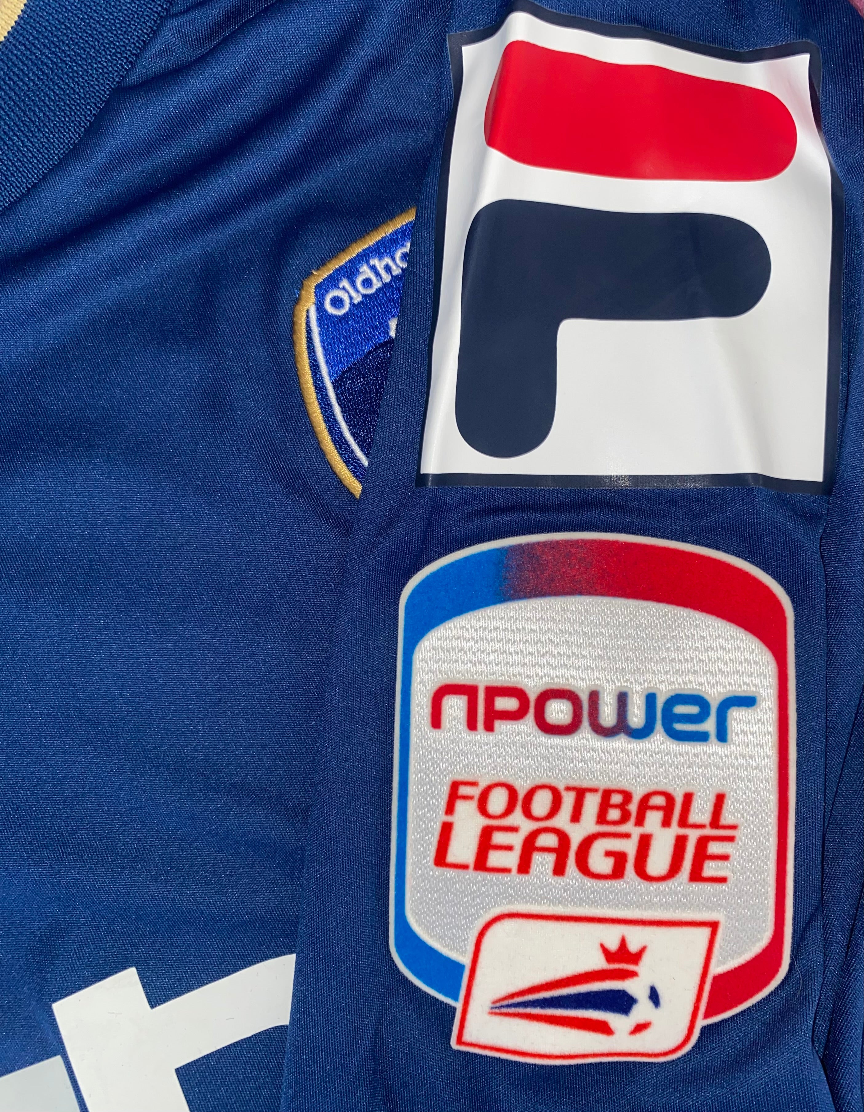2012/13 OLDHAM ATHLETIC MATCH WORN HOME SHIRT (BESSONE #32)