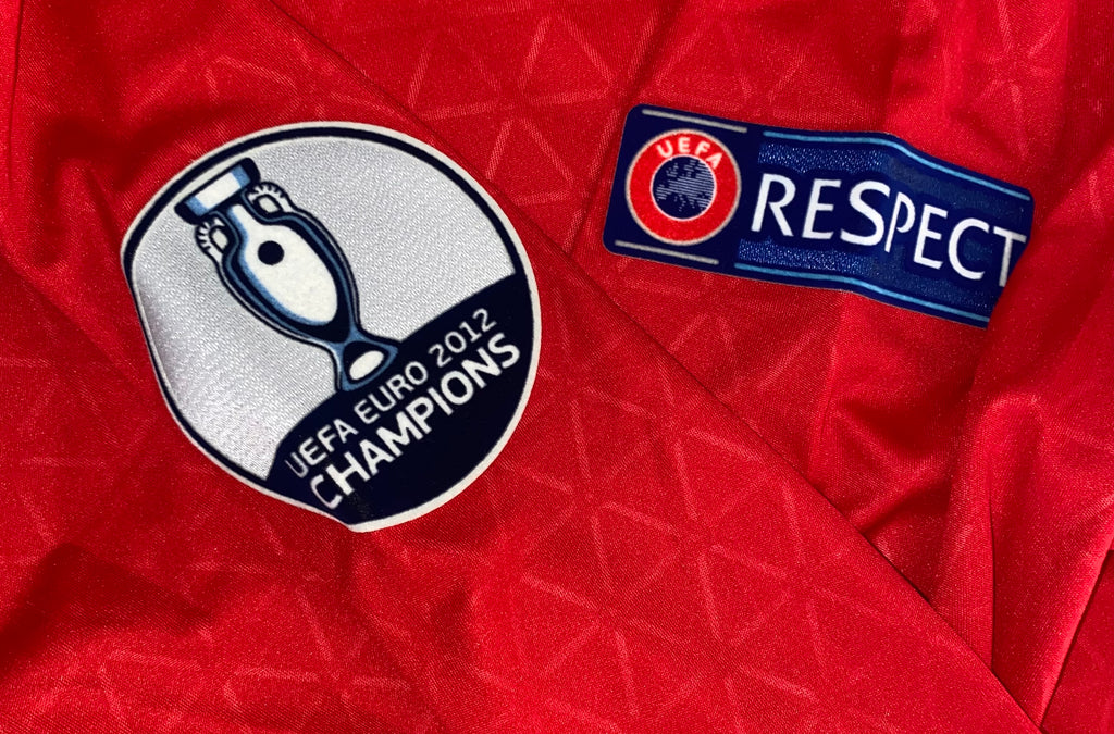 2016 SPAIN MATCH ISSUE HOME SHIRT ( #7 MORATA V TURKEY EURO 2016)