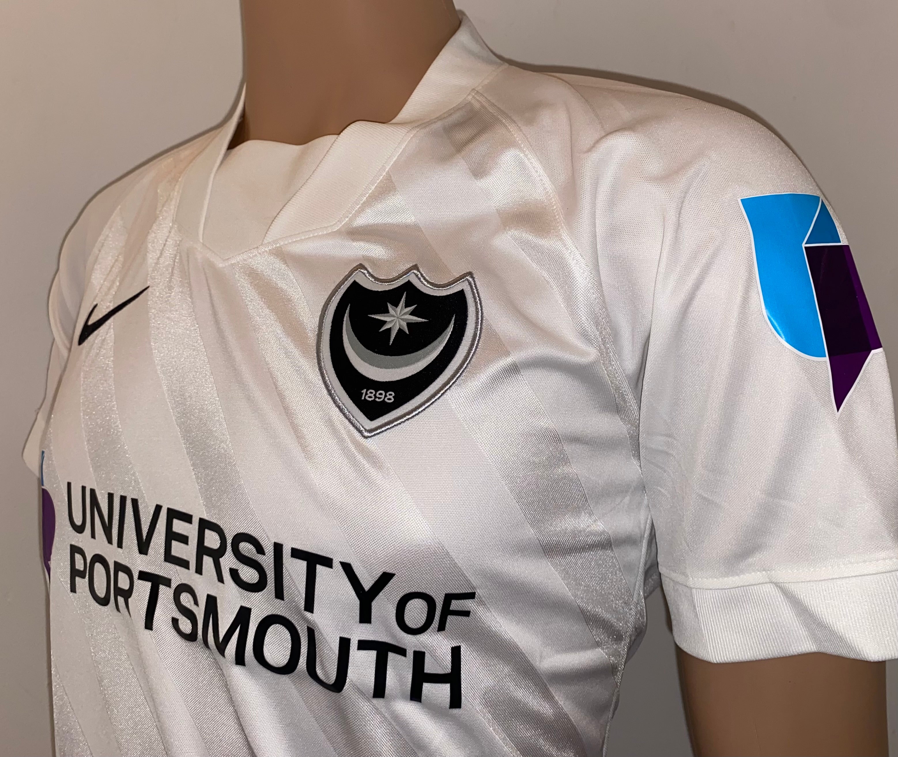 2020/21 PORTSMOUTH MATCH WORN AWAY SHIRT (MORRIS #17 CARABAO CUP V BRIGHTON HA)