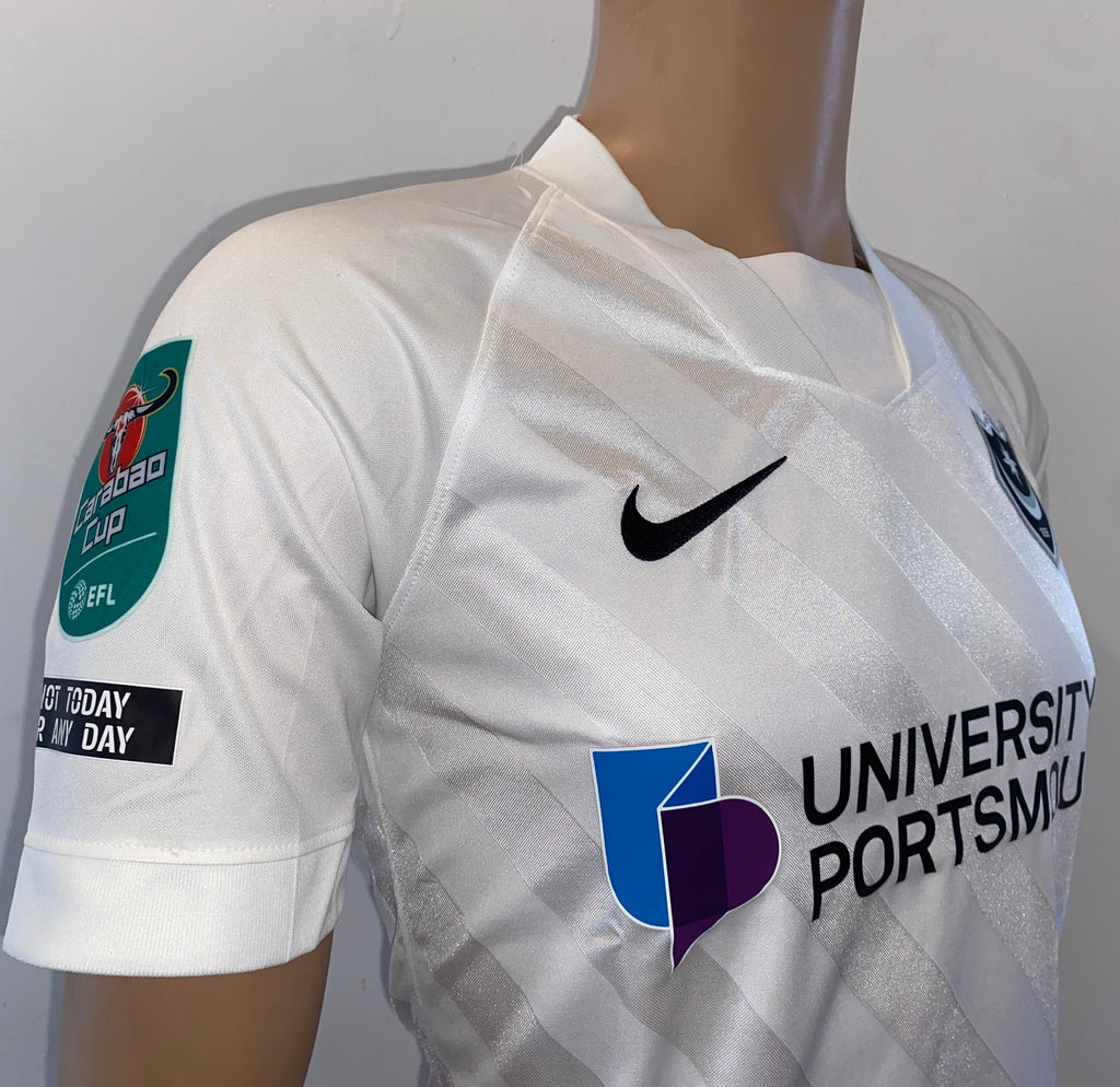 2020/21 PORTSMOUTH MATCH WORN AWAY SHIRT (MORRIS #17 CARABAO CUP V BRIGHTON HA)