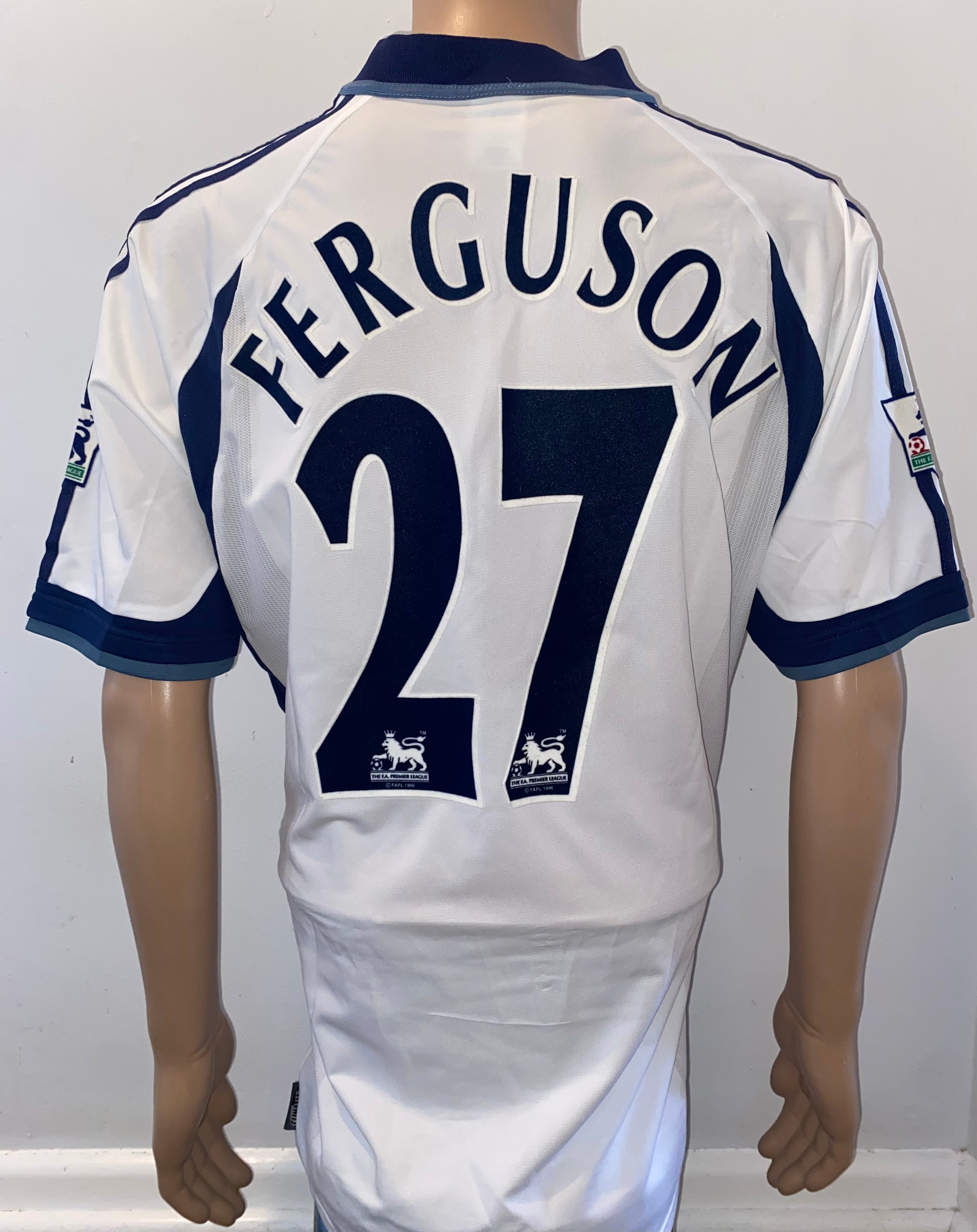 2001/02 TOTTENHAM HOTSPUR MATCH ISSUE HOME SHIRT (FERGUSON #27)