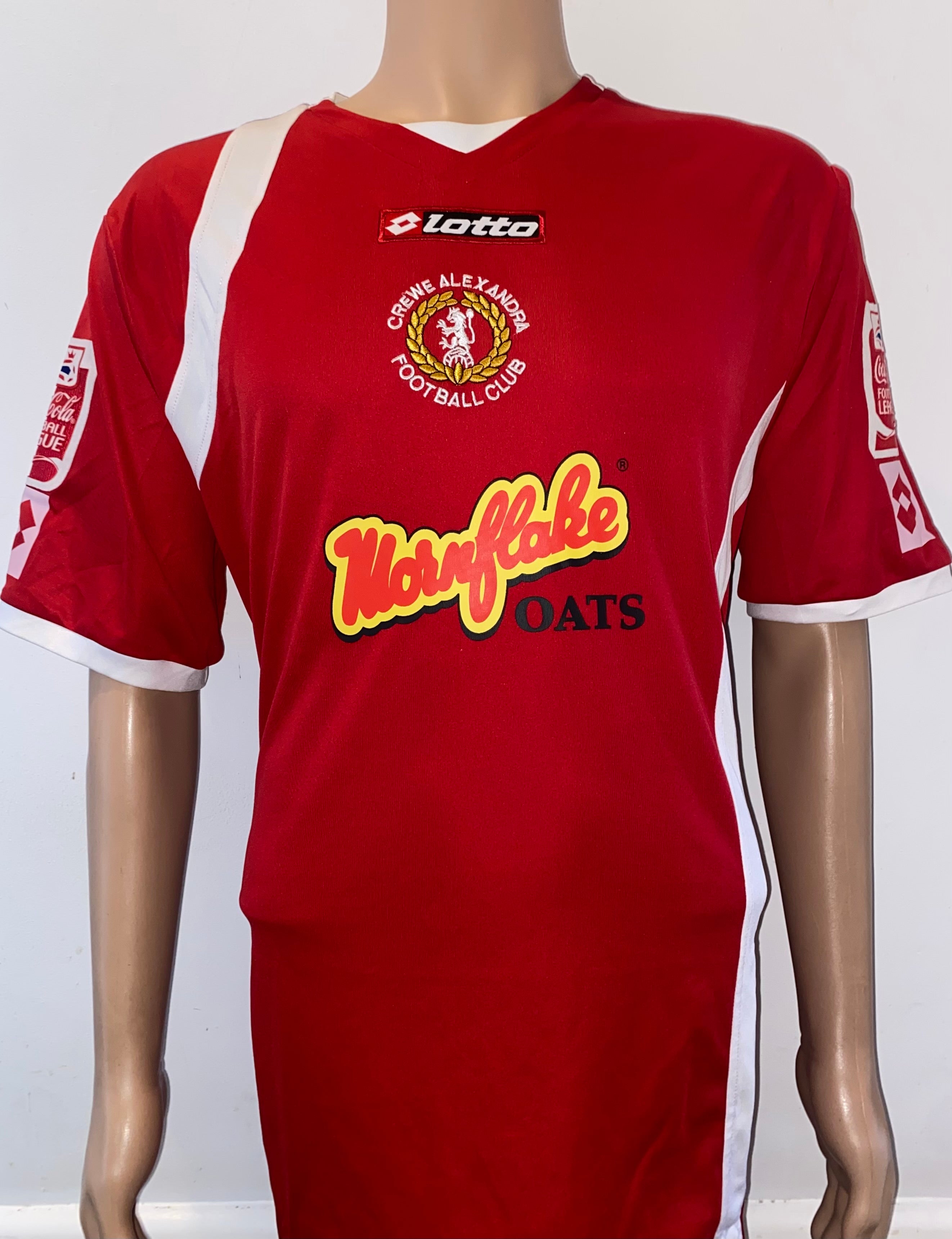 2008/09 CREWE ALEXANDRA MATCH WORN HOME SHIRT (McCREADY #14)