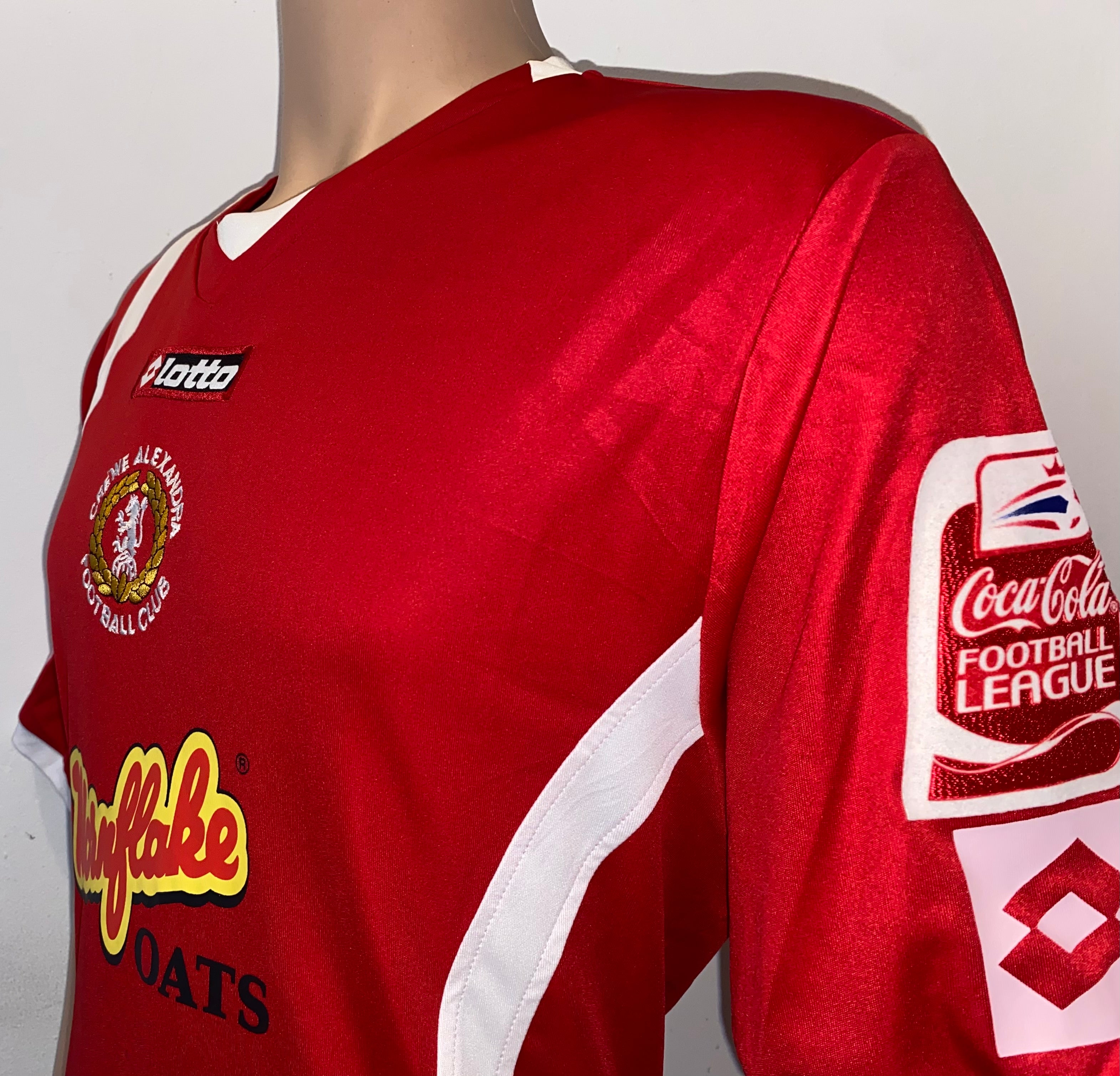2008/09 CREWE ALEXANDRA MATCH WORN HOME SHIRT (McCREADY #14)