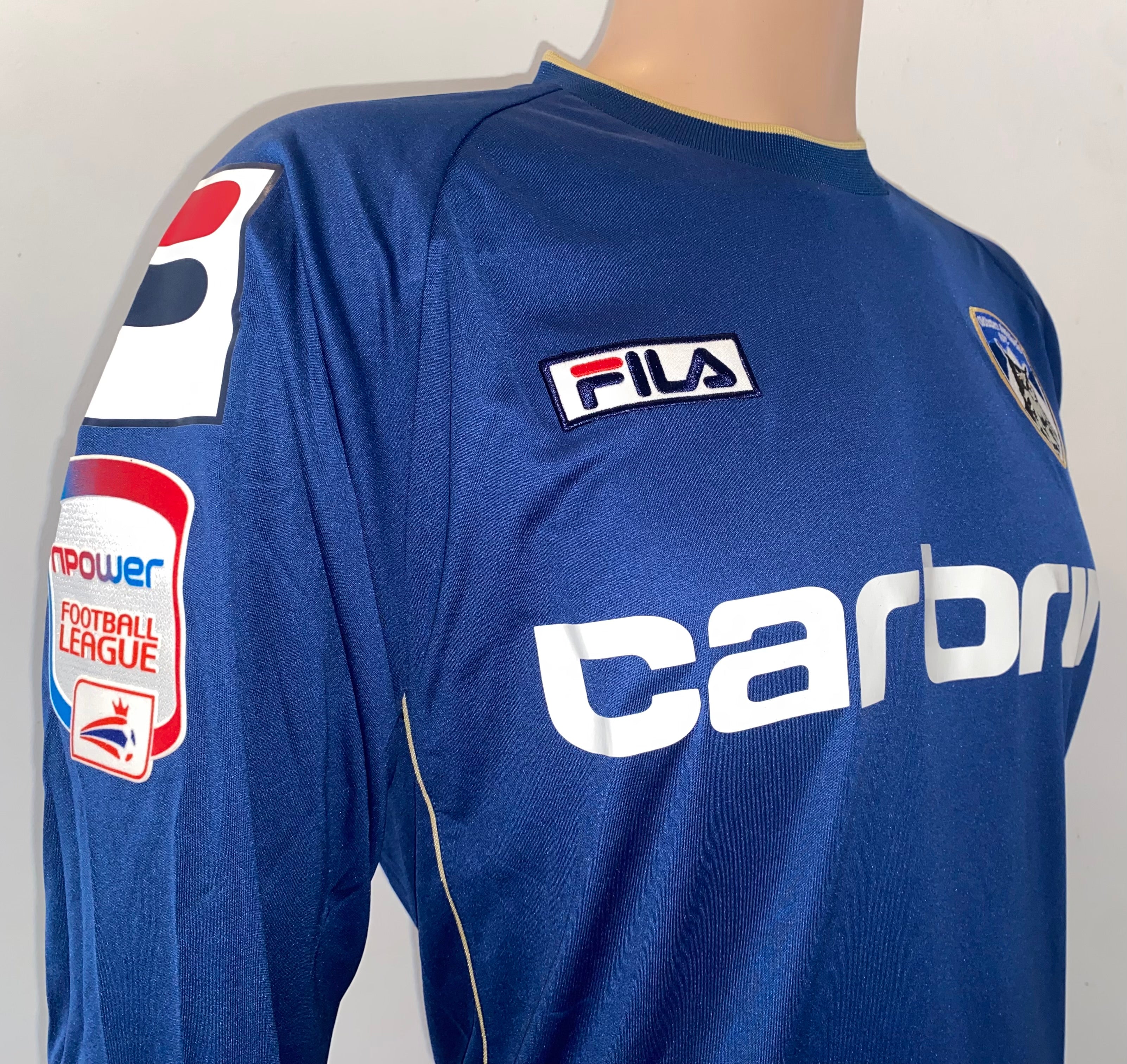 2012/13 OLDHAM ATHLETIC MATCH WORN HOME SHIRT (BESSONE #32)