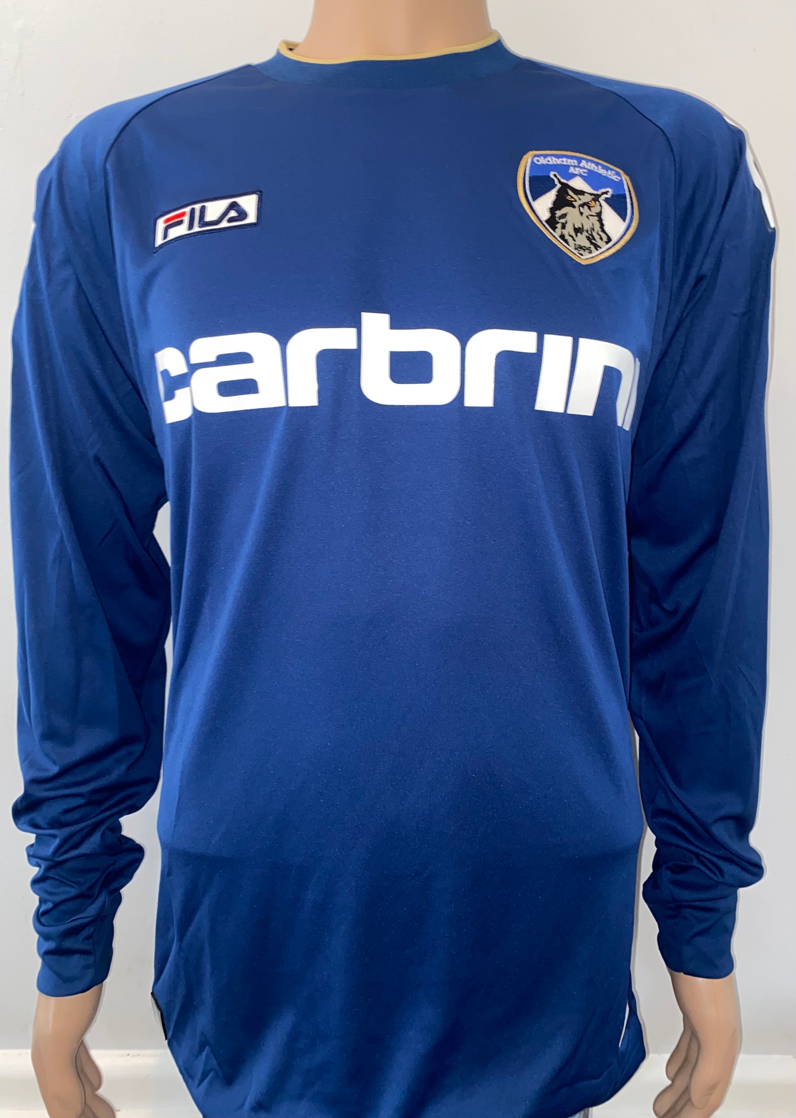 2012/13 OLDHAM ATHLETIC MATCH WORN HOME SHIRT (BESSONE #32)