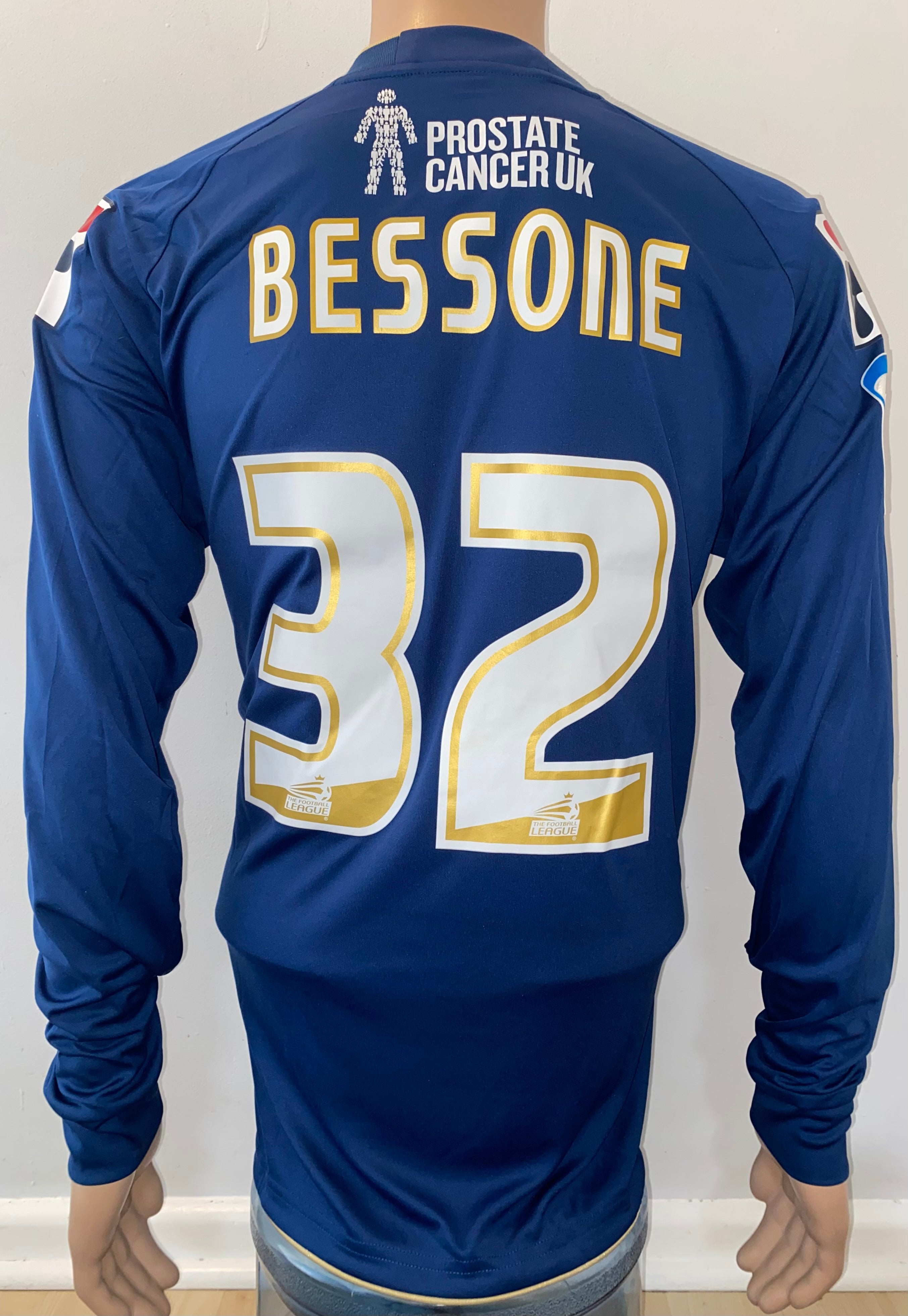 2012/13 OLDHAM ATHLETIC MATCH WORN HOME SHIRT (BESSONE #32)