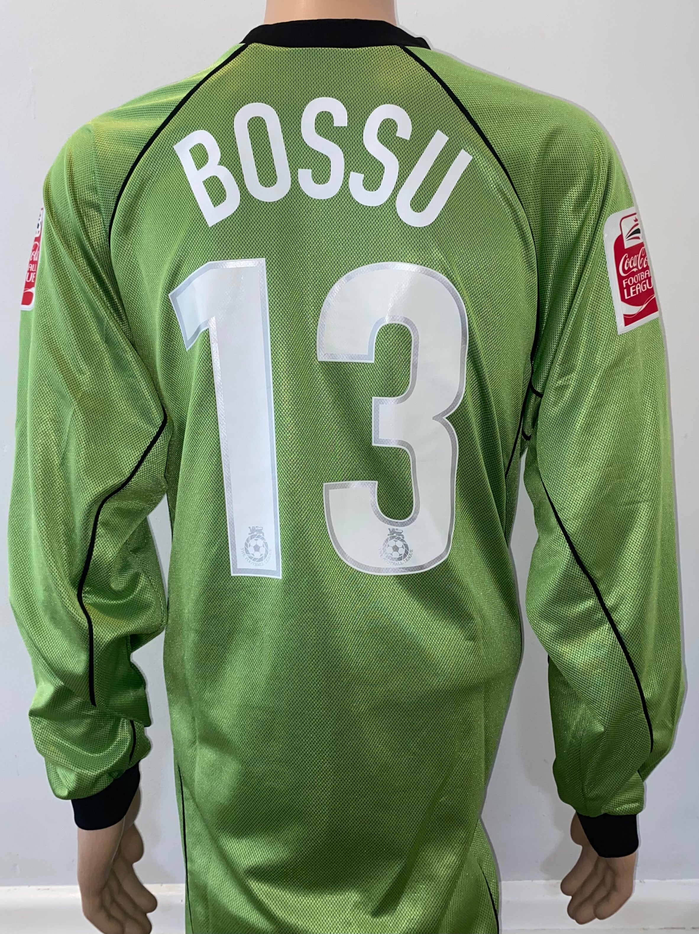 2004/05 OLDHAM ATHLETIC MATCH WORN GOALKEEPERS SHIRT (BOSSU #13)