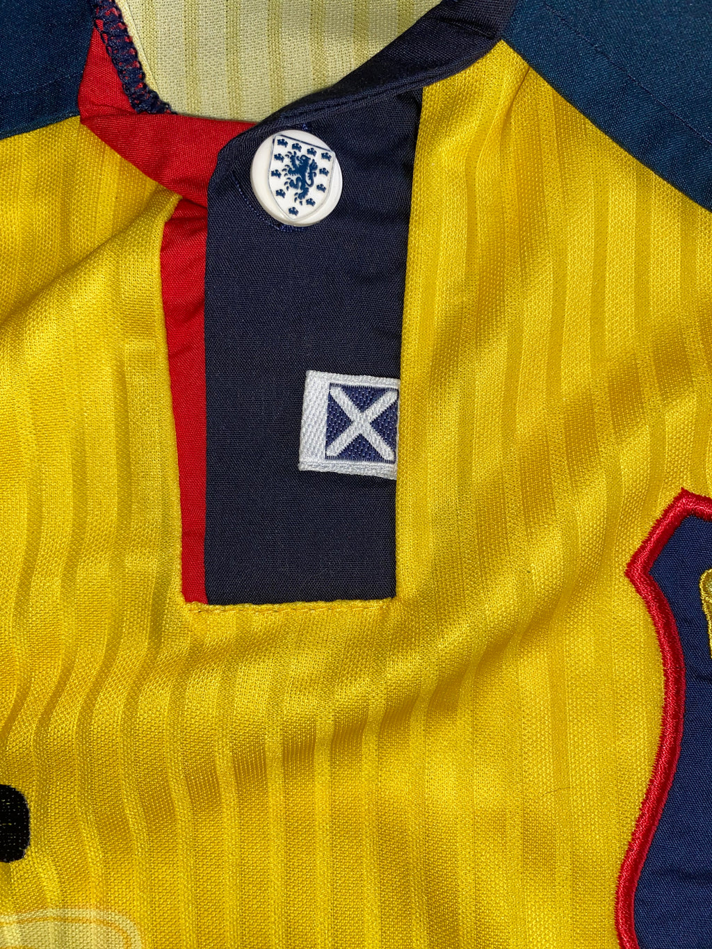 1998 SCOTLAND MATCHWORN UMBRO AWAY SHIRT #17