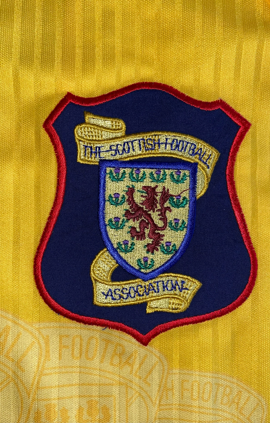 1998 SCOTLAND MATCHWORN UMBRO AWAY SHIRT #7