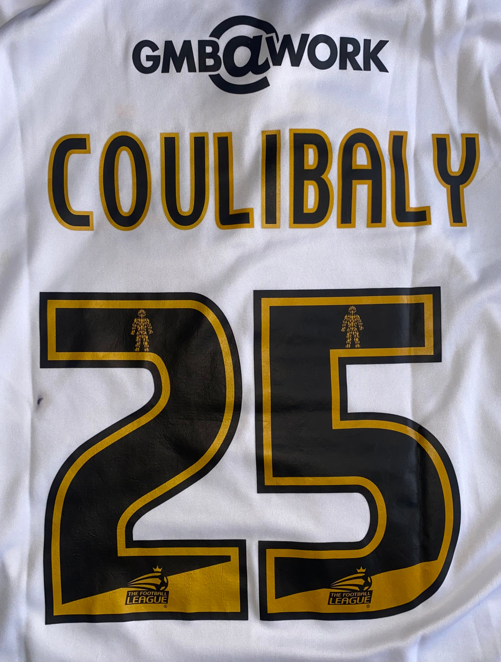 2014/15 PORT VALE MATCH ISSUE HOME SHIRT (COULIBALY #25)
