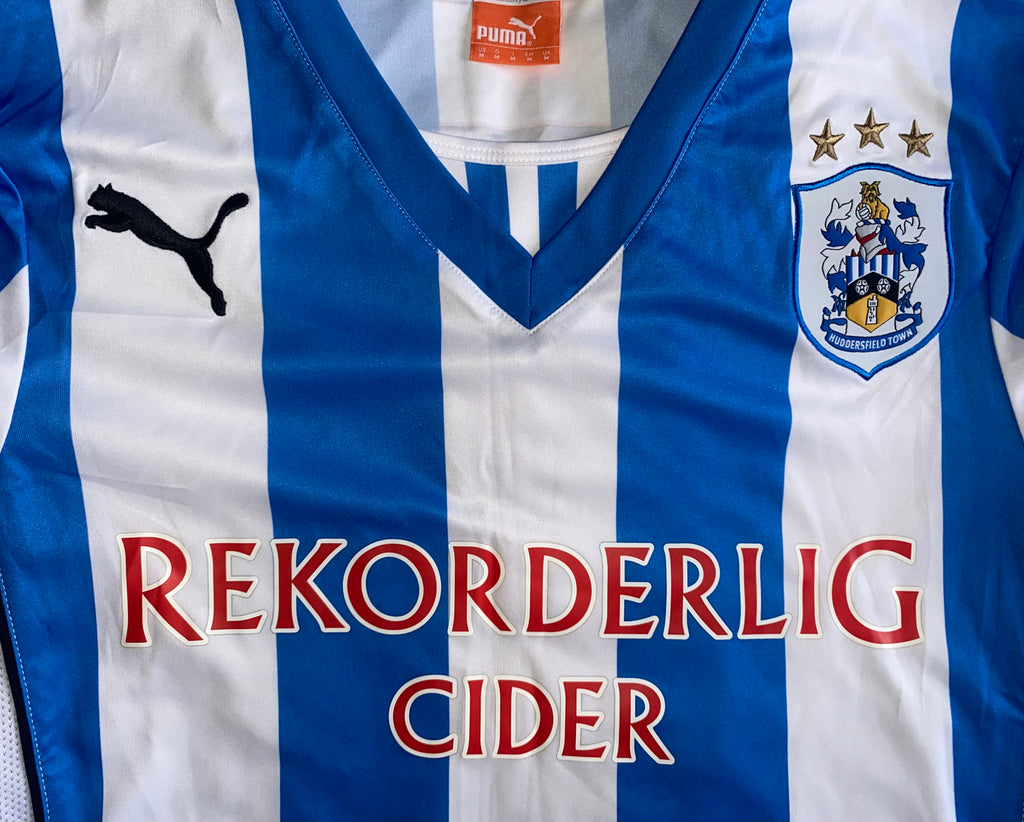 2013/14 HUDDERSFIELD TOWN MATCH WORN HOME SHIRT (SMITH #27)