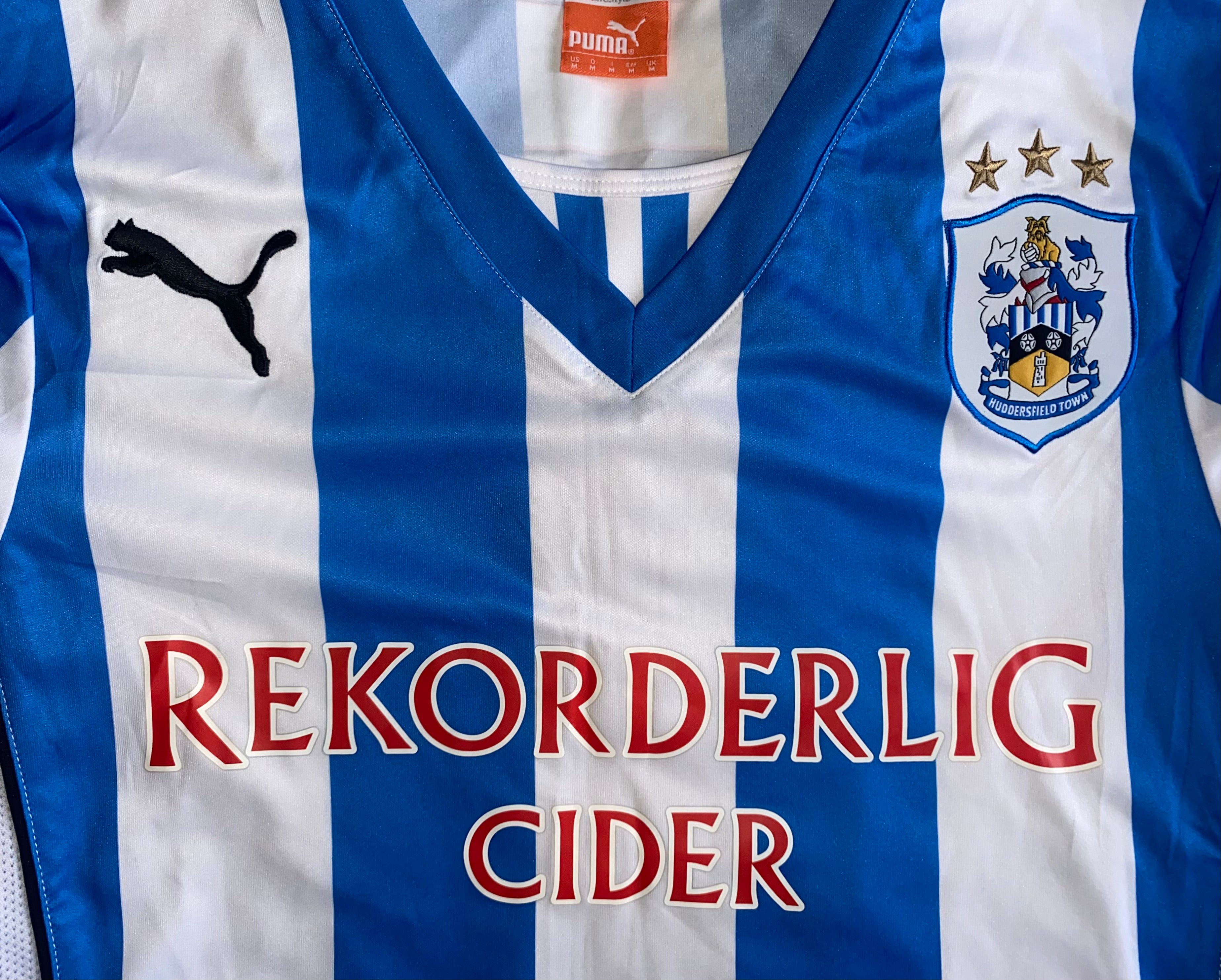 2013/14 HUDDERSFIELD TOWN MATCH WORN HOME SHIRT (SMITH #27)