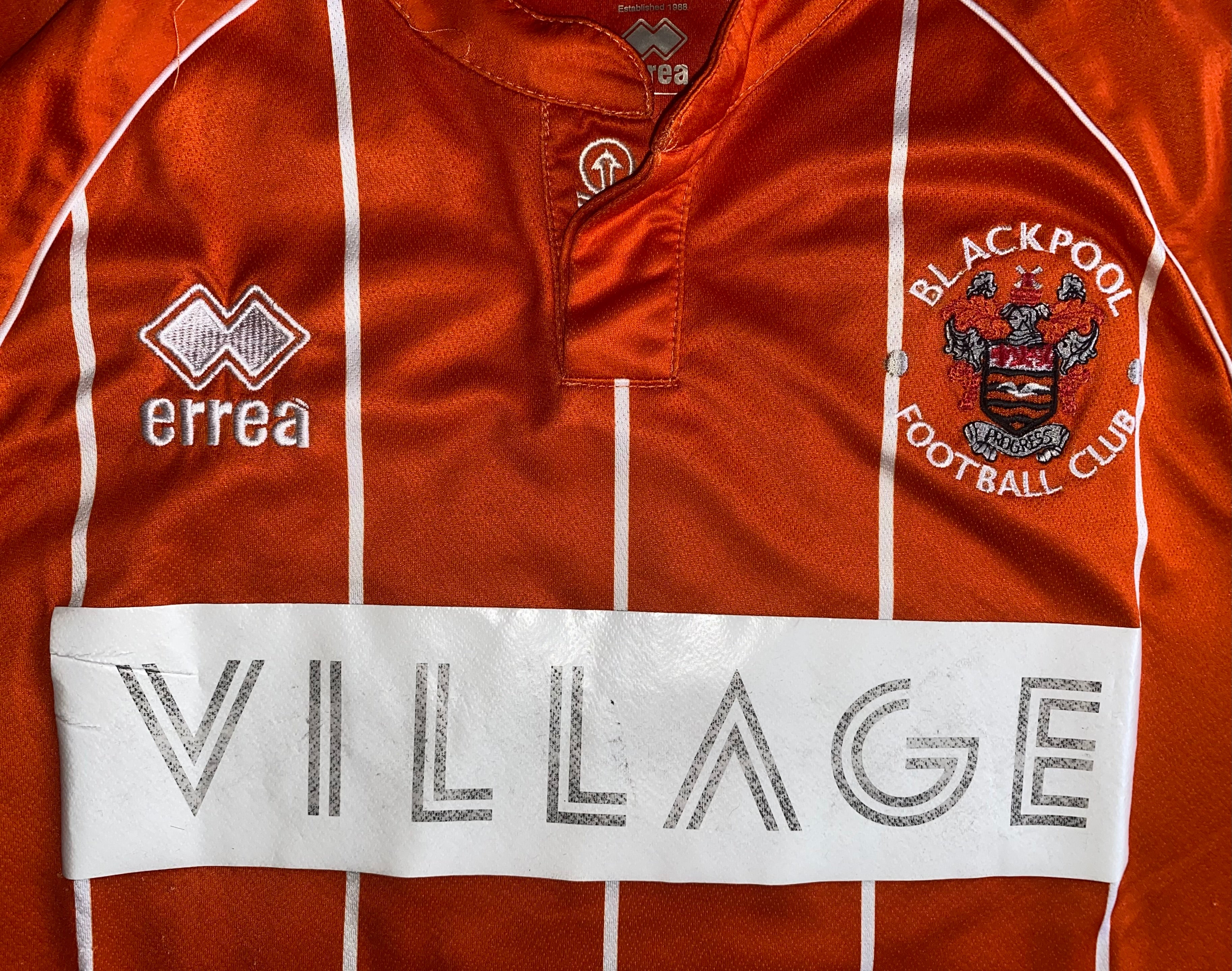 2015/16 BLACKPOOL MATCH WORN HOME SHIRT (FERGUSON #3)