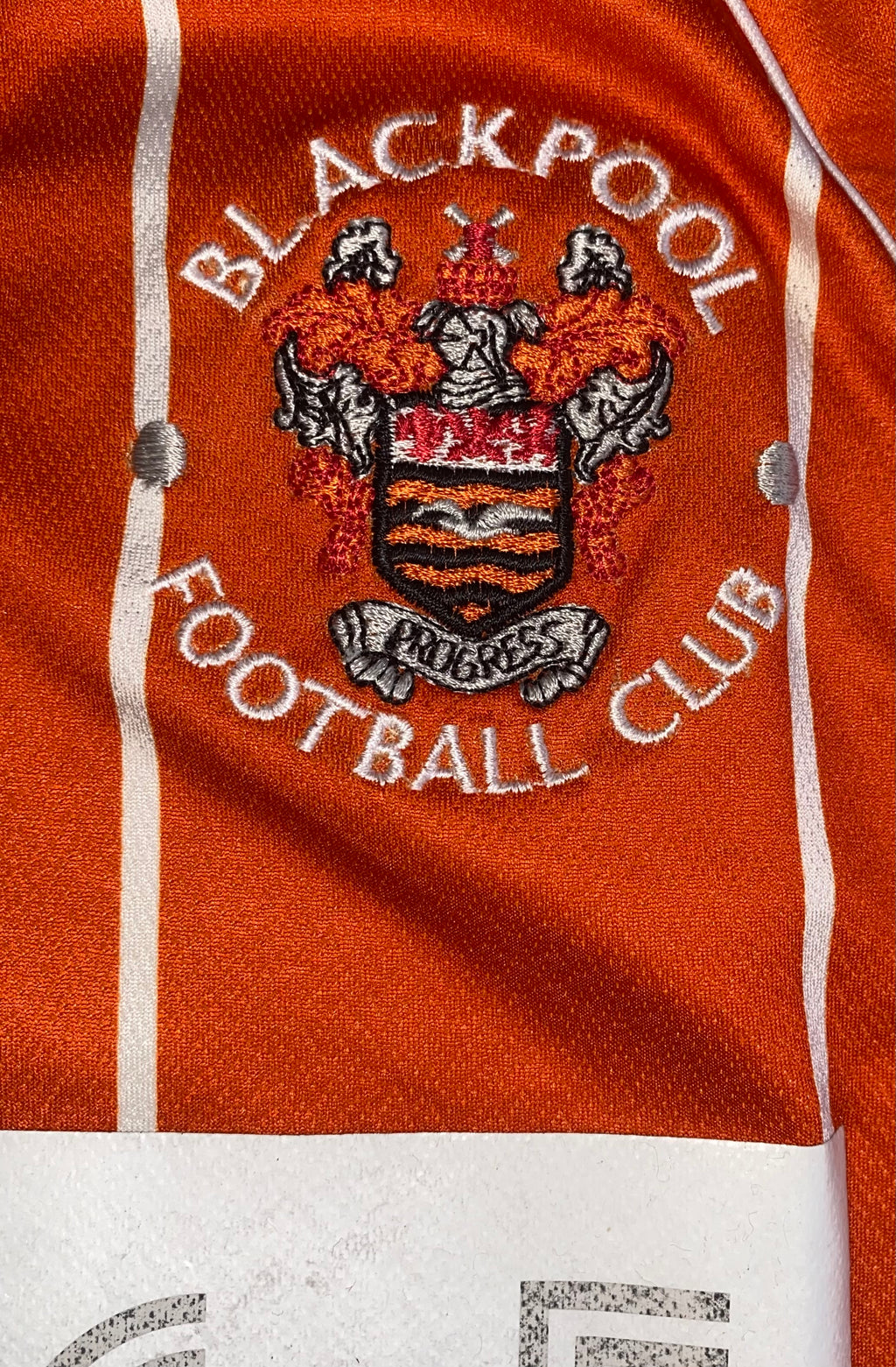 2015/16 BLACKPOOL MATCH WORN HOME SHIRT (FERGUSON #3)