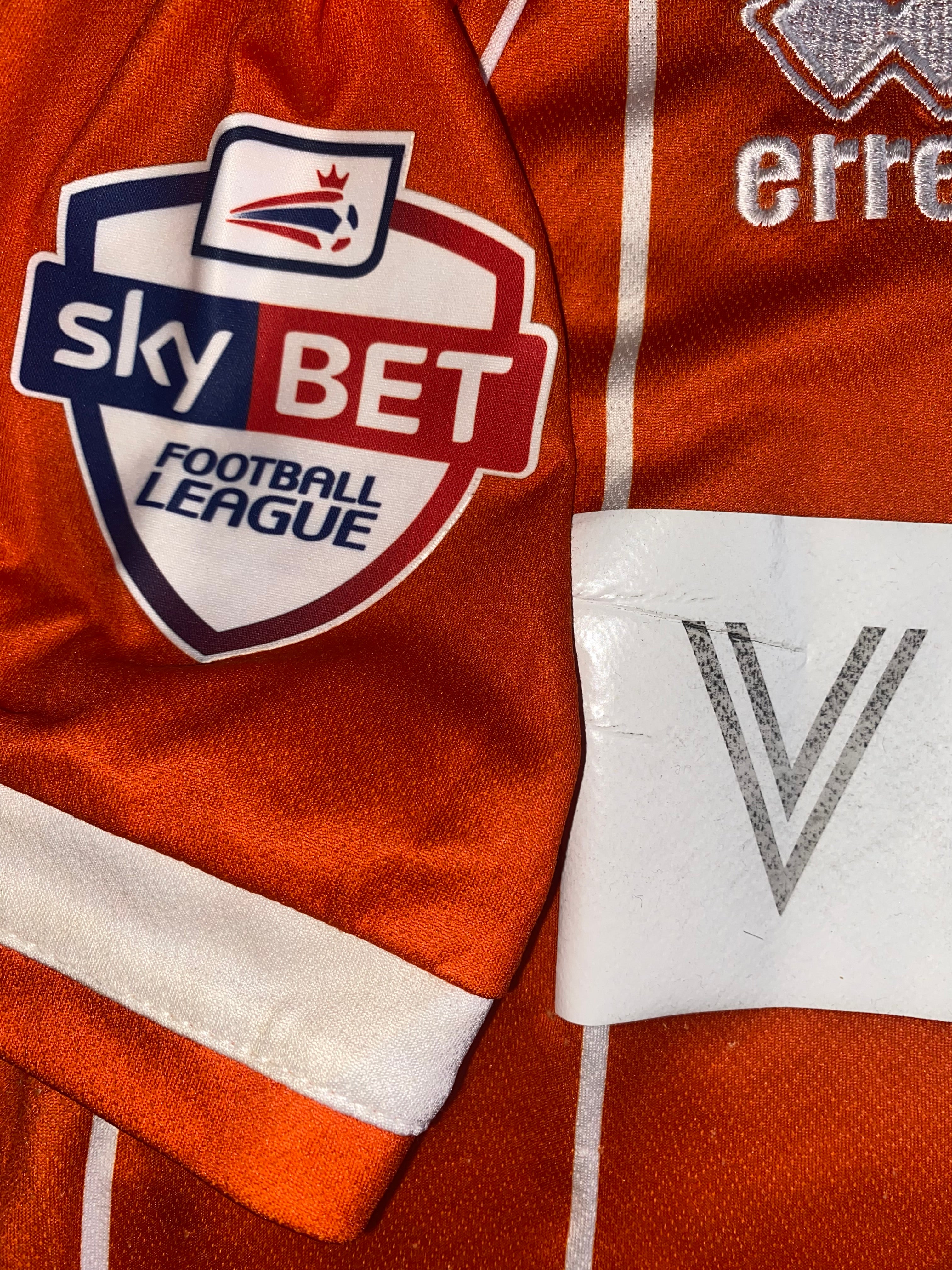 2015/16 BLACKPOOL MATCH WORN HOME SHIRT (FERGUSON #3)