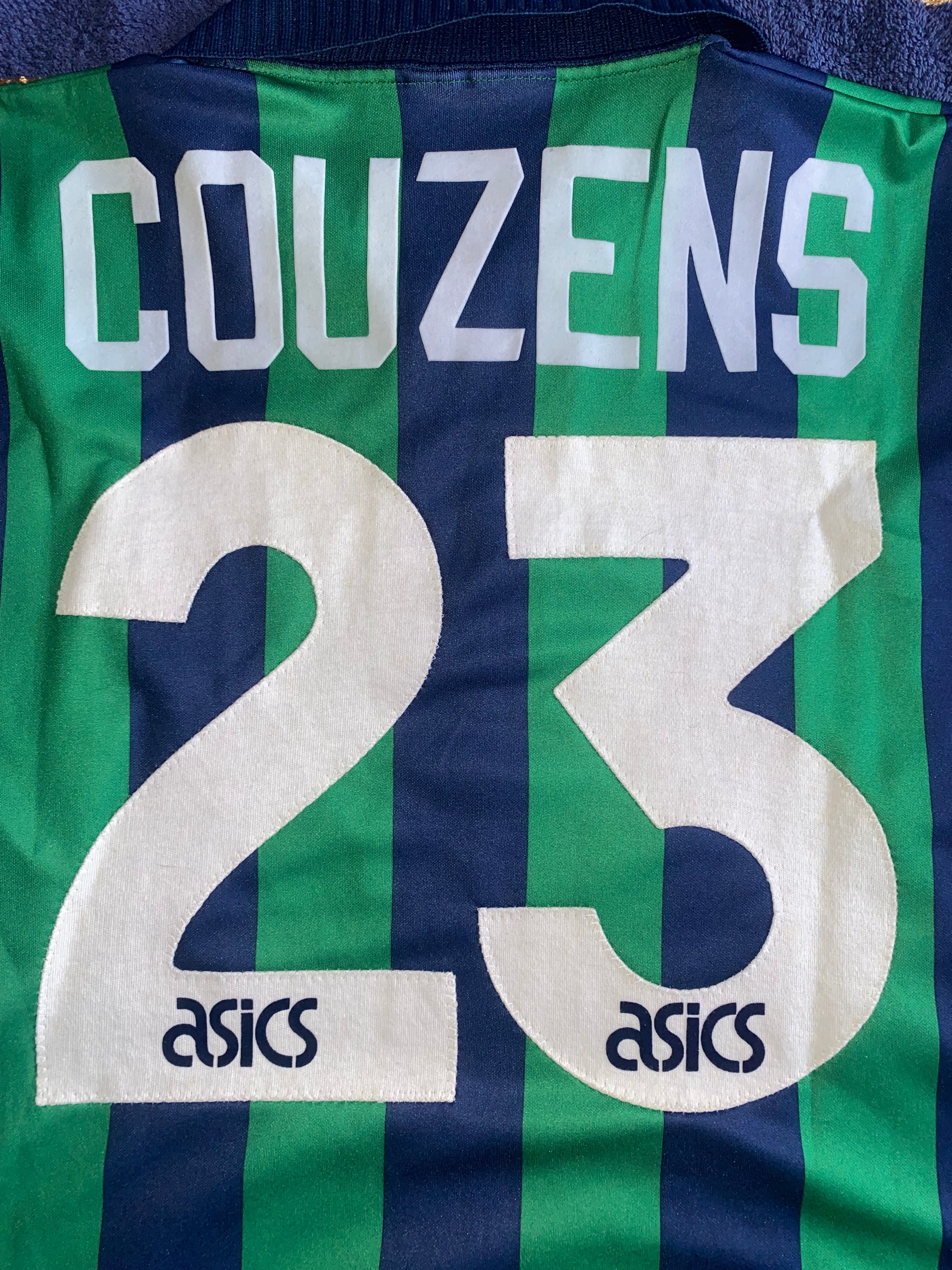 1994/95 LEEDS UNITED MATCH WORN AWAY SHIRT (COUZENS #23)