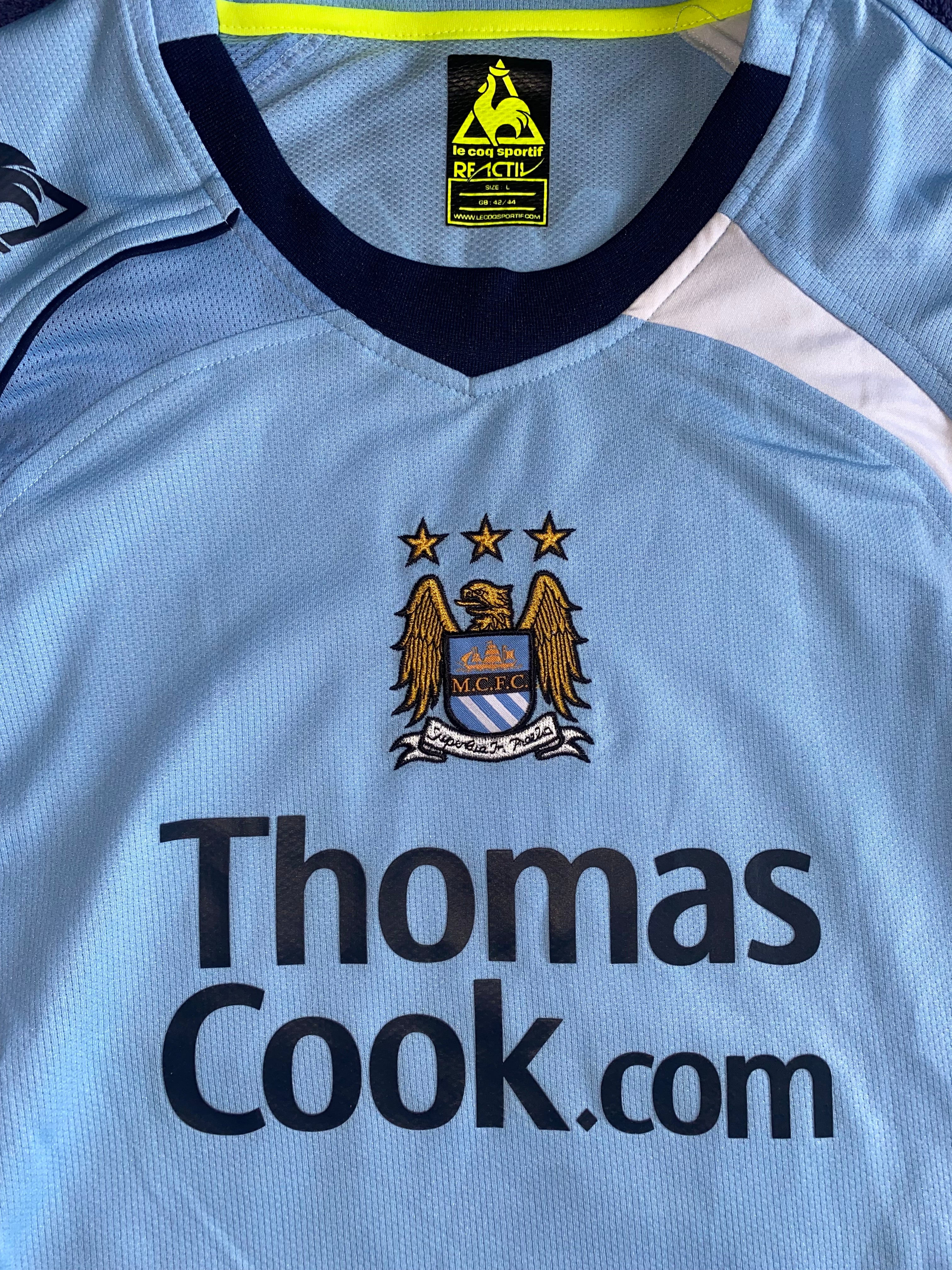 2008-09 MANCHESTER CITY MATCH ISSUE HOME L/S SHIRT HAMANN #21