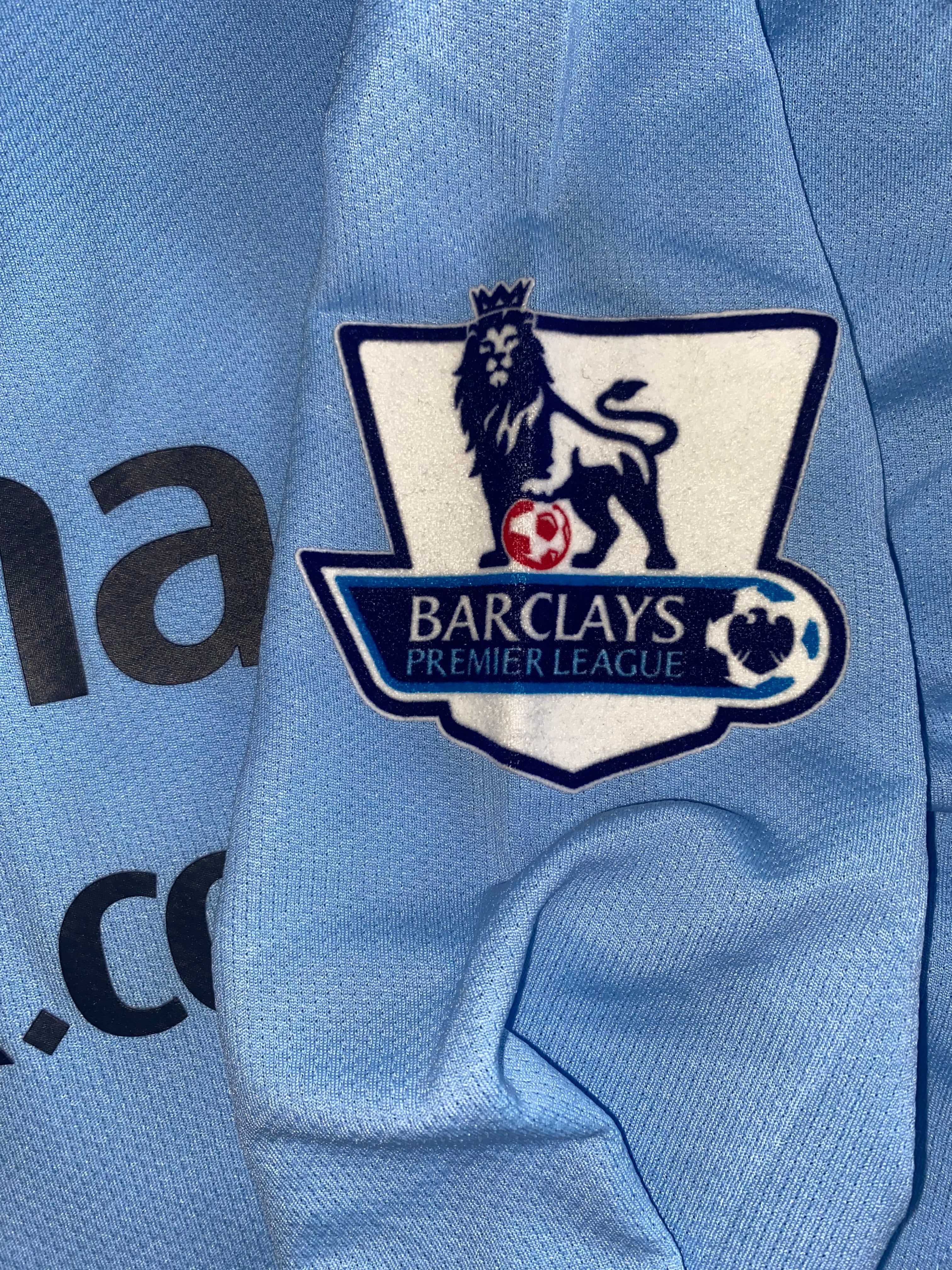 2008-09 MANCHESTER CITY MATCH ISSUE HOME L/S SHIRT HAMANN #21